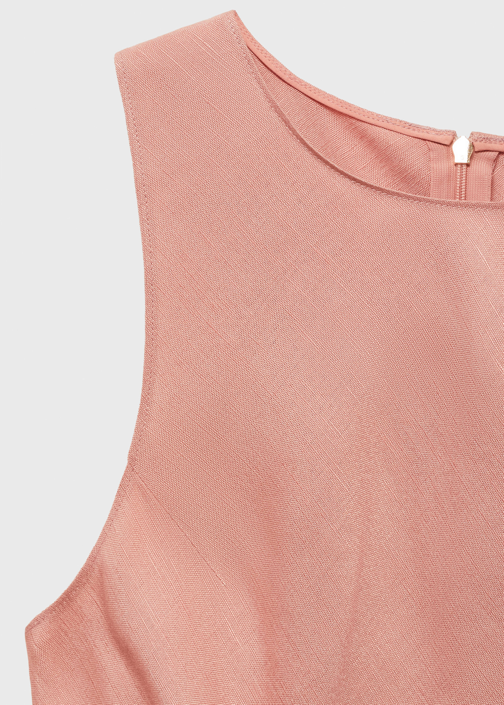 Linen-blend midi dress - Details of the article 8