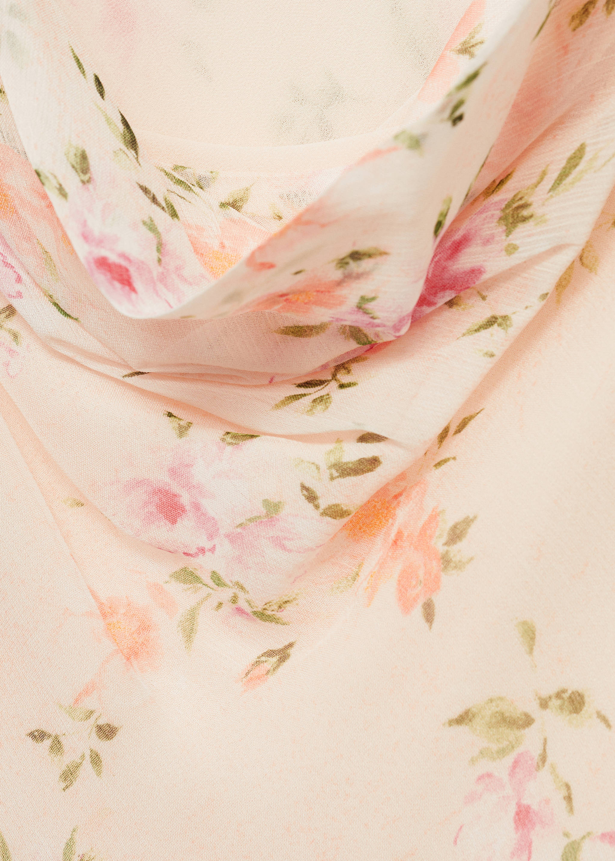 Floral-print draped dress - Details of the article 8