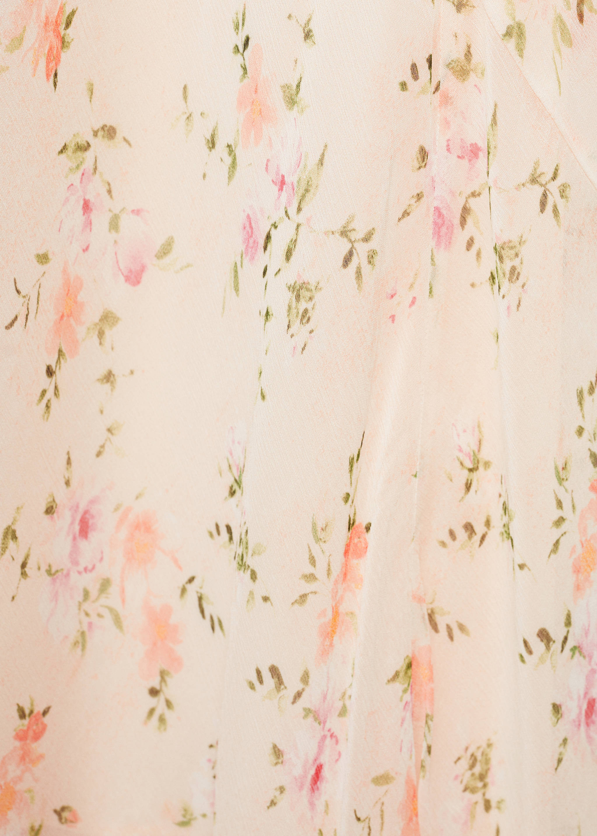 Floral-print draped dress - Details of the article 0