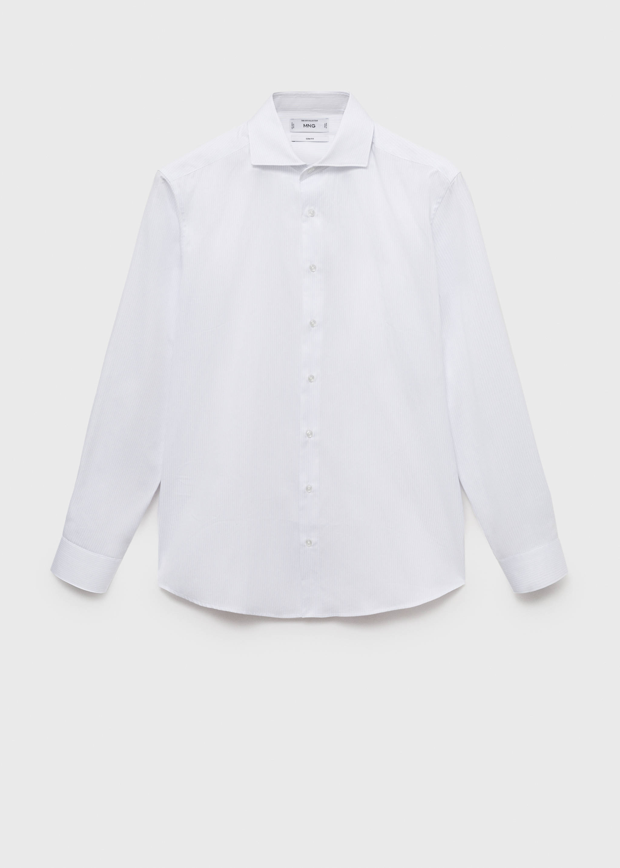Camisa traje slim fit algodón rayas - Artículo sin modelo