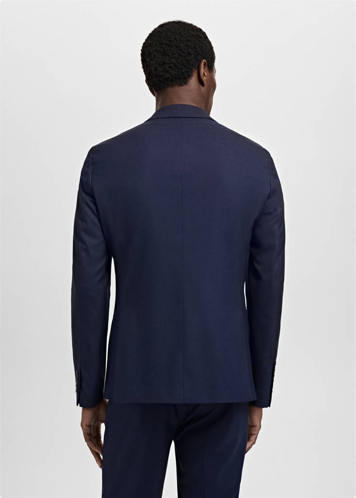 Milan slim-fit suit jacket — Dark Navy