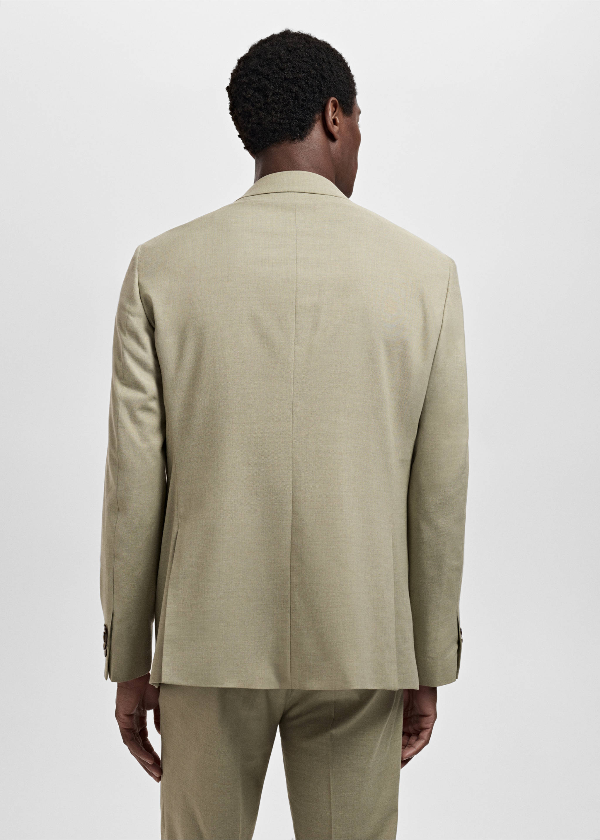 Americana traje Milán slim fit - Reverso del artículo, Verde. Ref: 17021180-00.