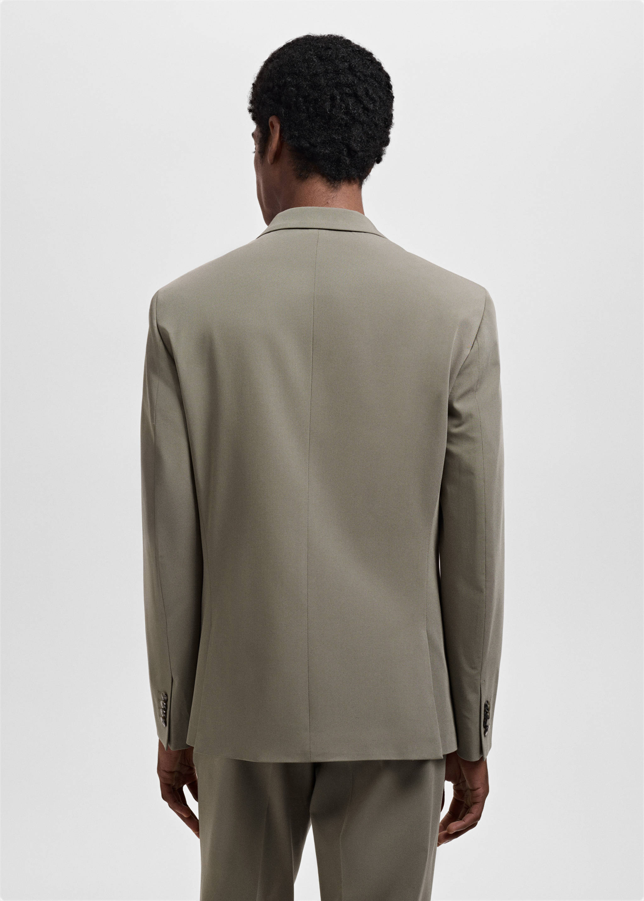 Super slim-fit suit jacket in stretch fabric - Reverse of the article