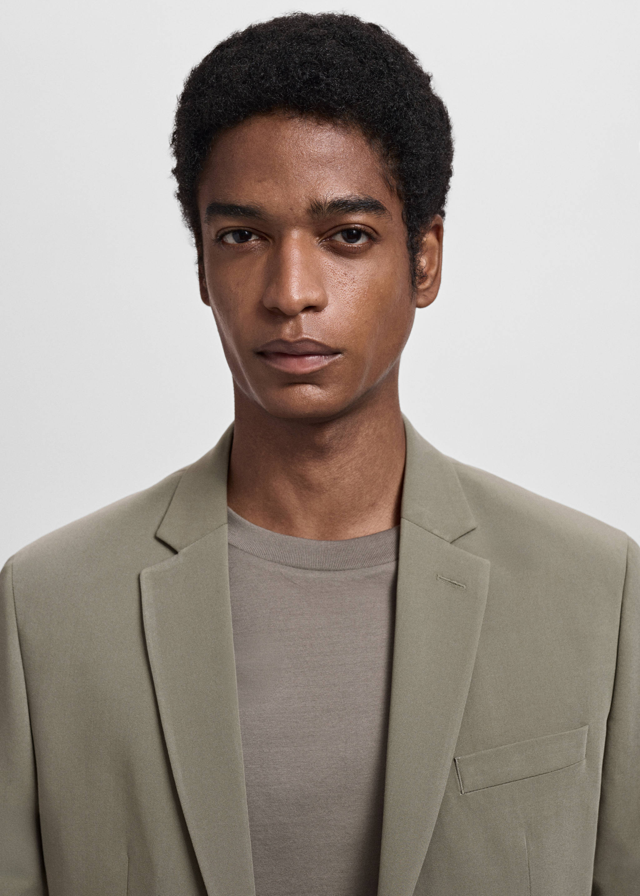 Super slim-fit suit jacket in stretch fabric - Details of the article 1