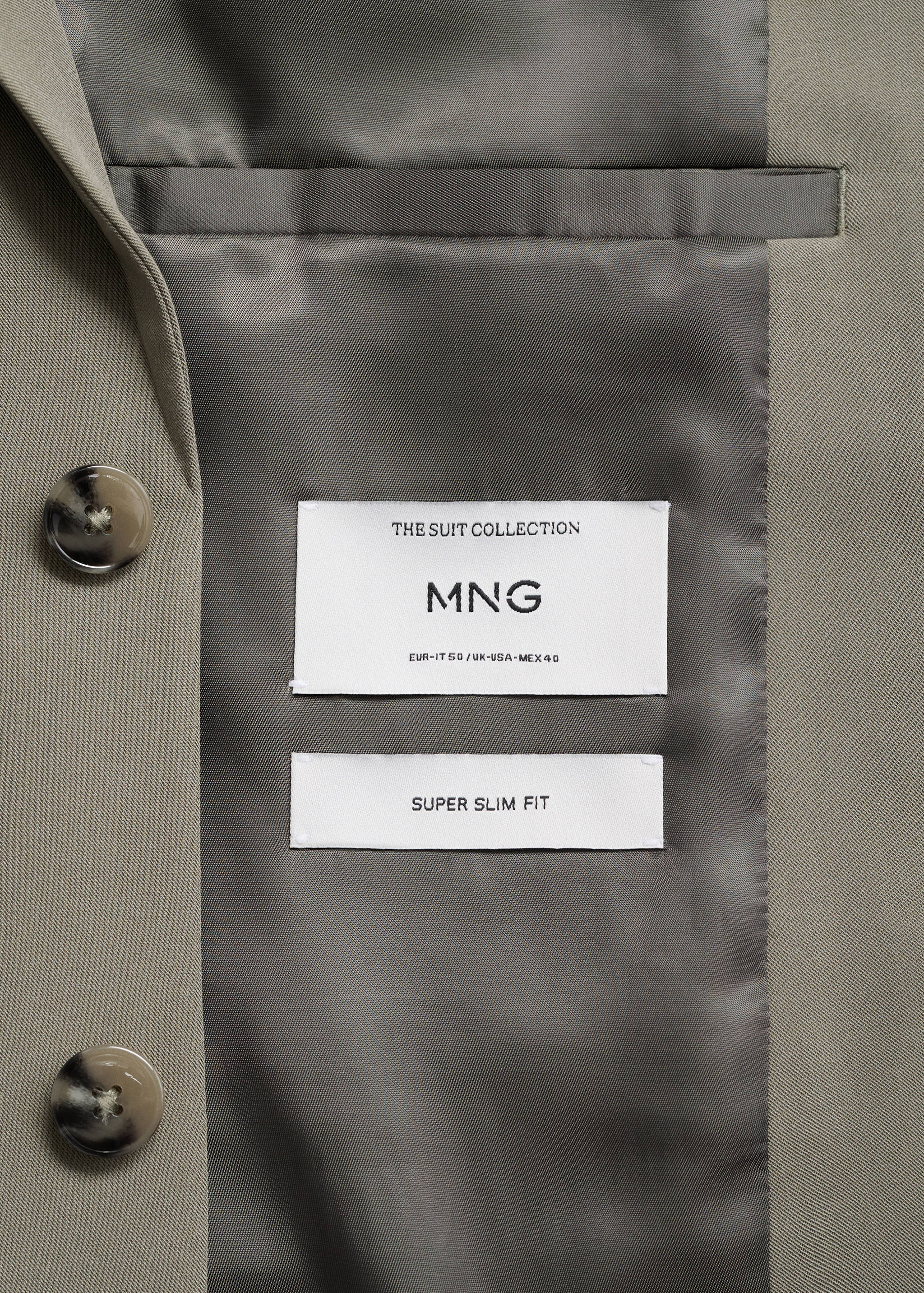 Super slim-fit suit jacket in stretch fabric - Details of the article 0