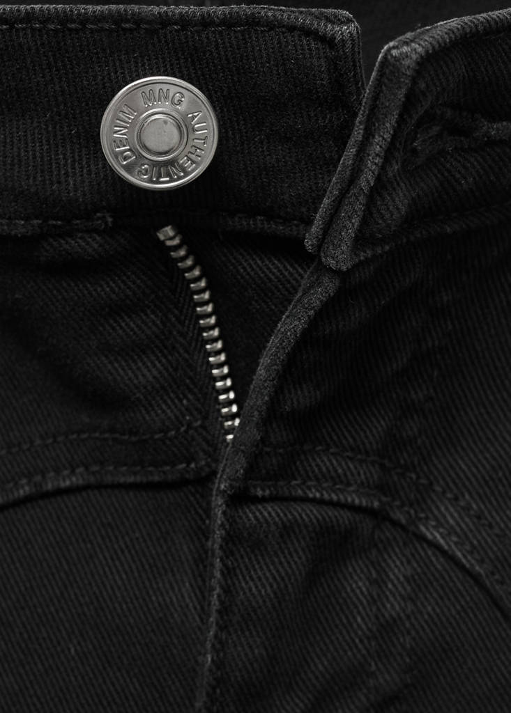 Flared jeans with studs — Black denim