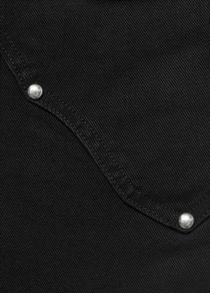 Flared jeans with studs — Black denim
