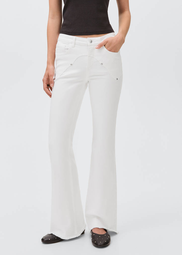 Flared jeans with studs — Off White