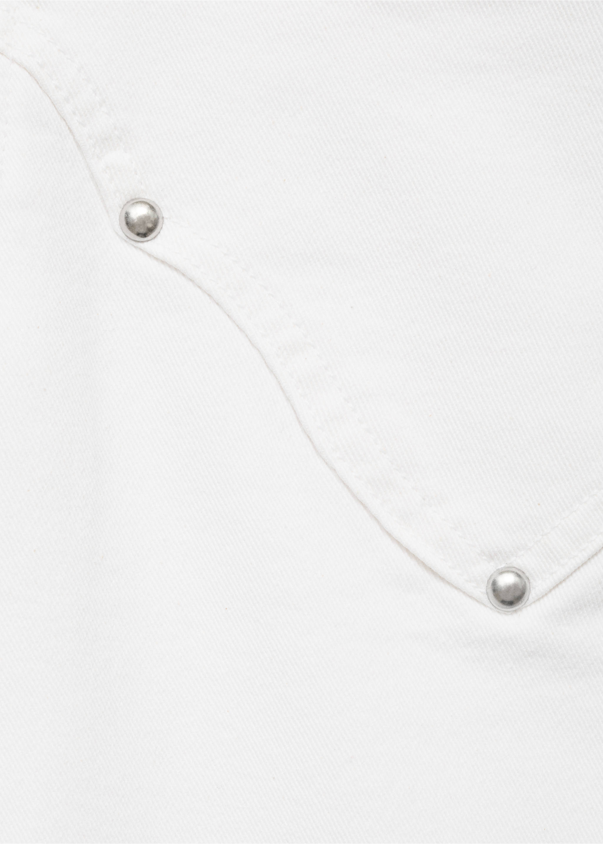 Flared jeans with studs - Details of the article 0, Off White. Ref: 17021184-00.