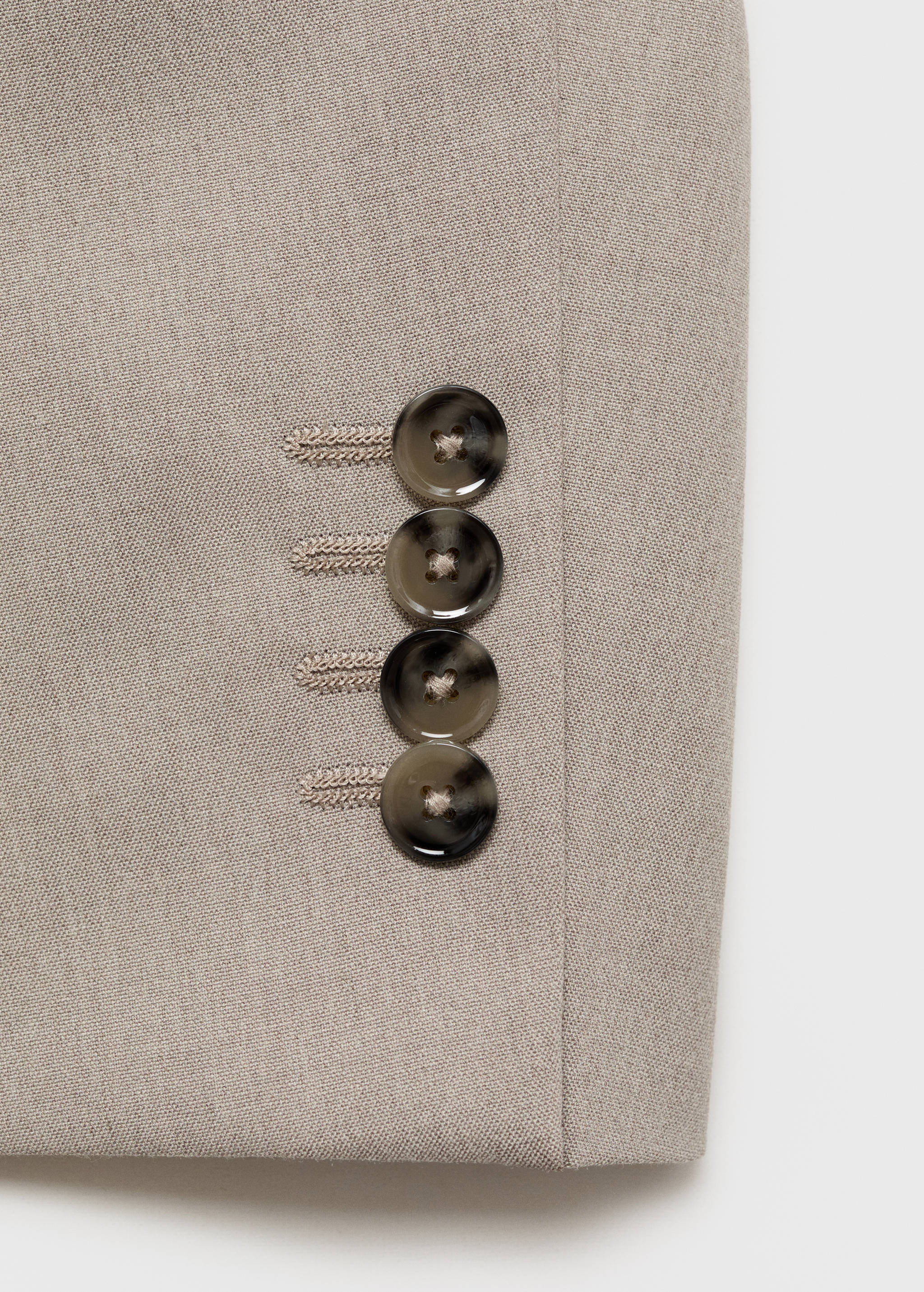 Monaco double-breasted slim-fit suit jacket - Details of the article 0