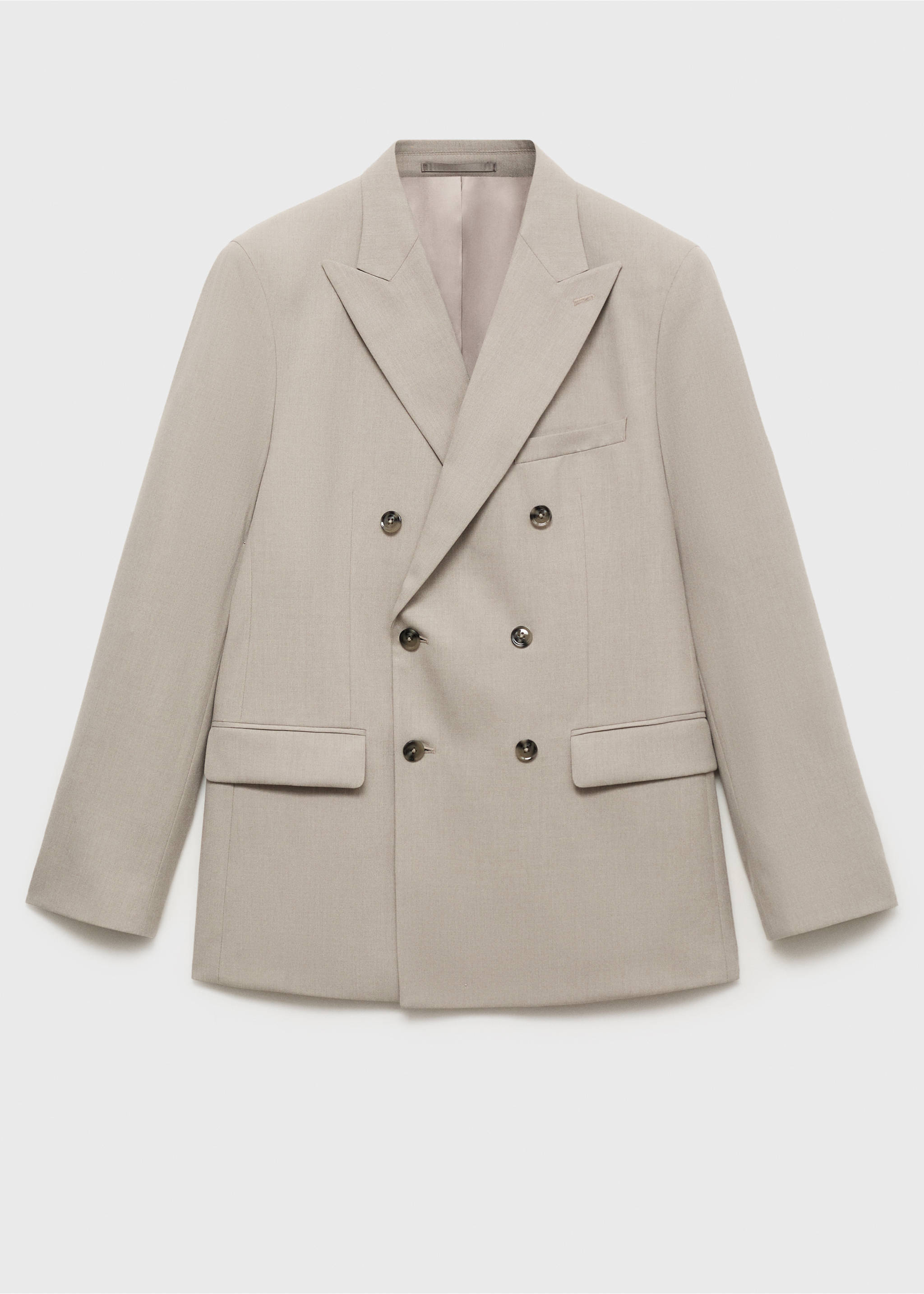 Veste de costume Monaco croisée slim-fit - Article sans modèle, Beige. Ref: 17021185-00.