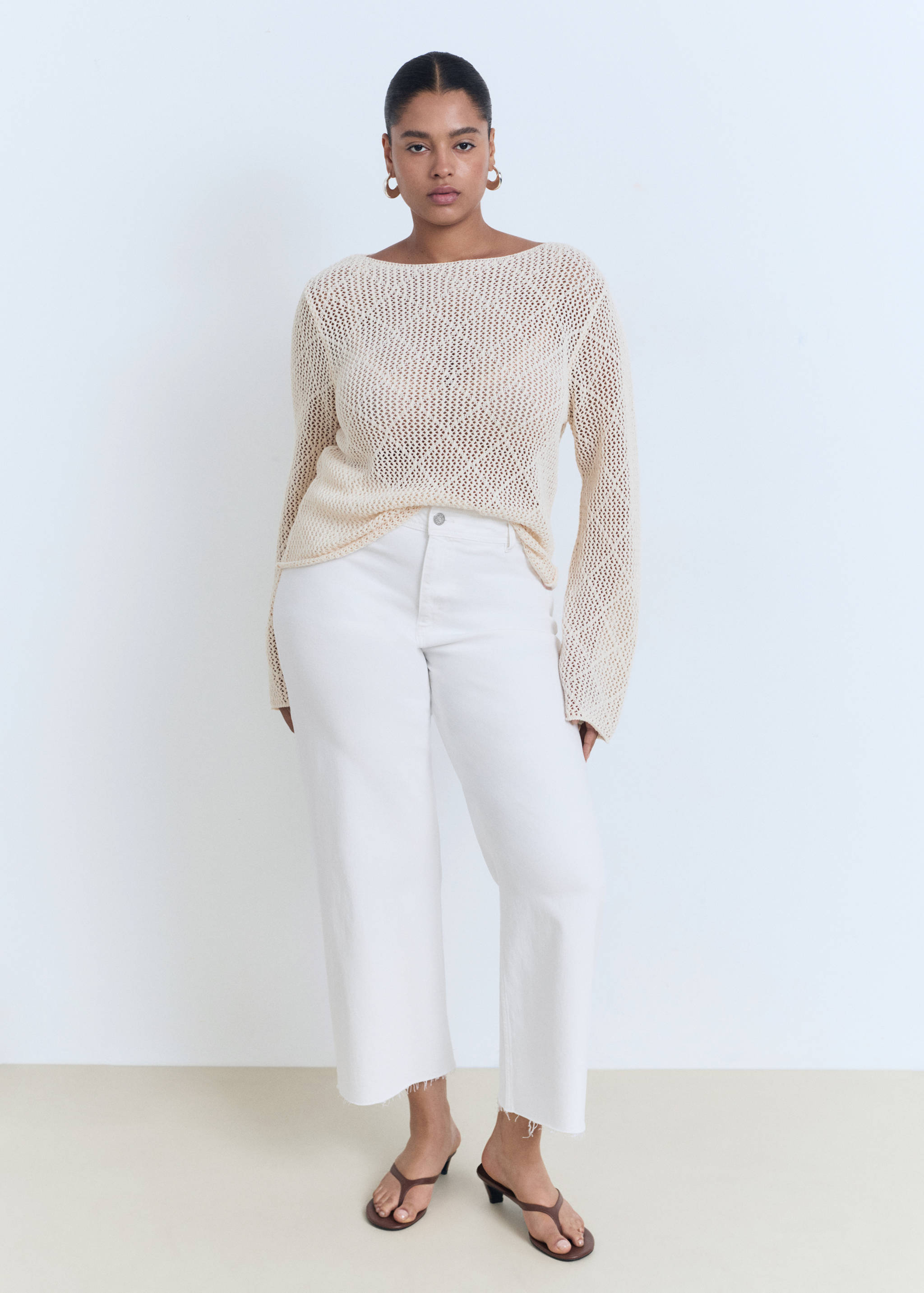 Jean style jupe-culotte Catherin taille haute - Détail de l'article 3