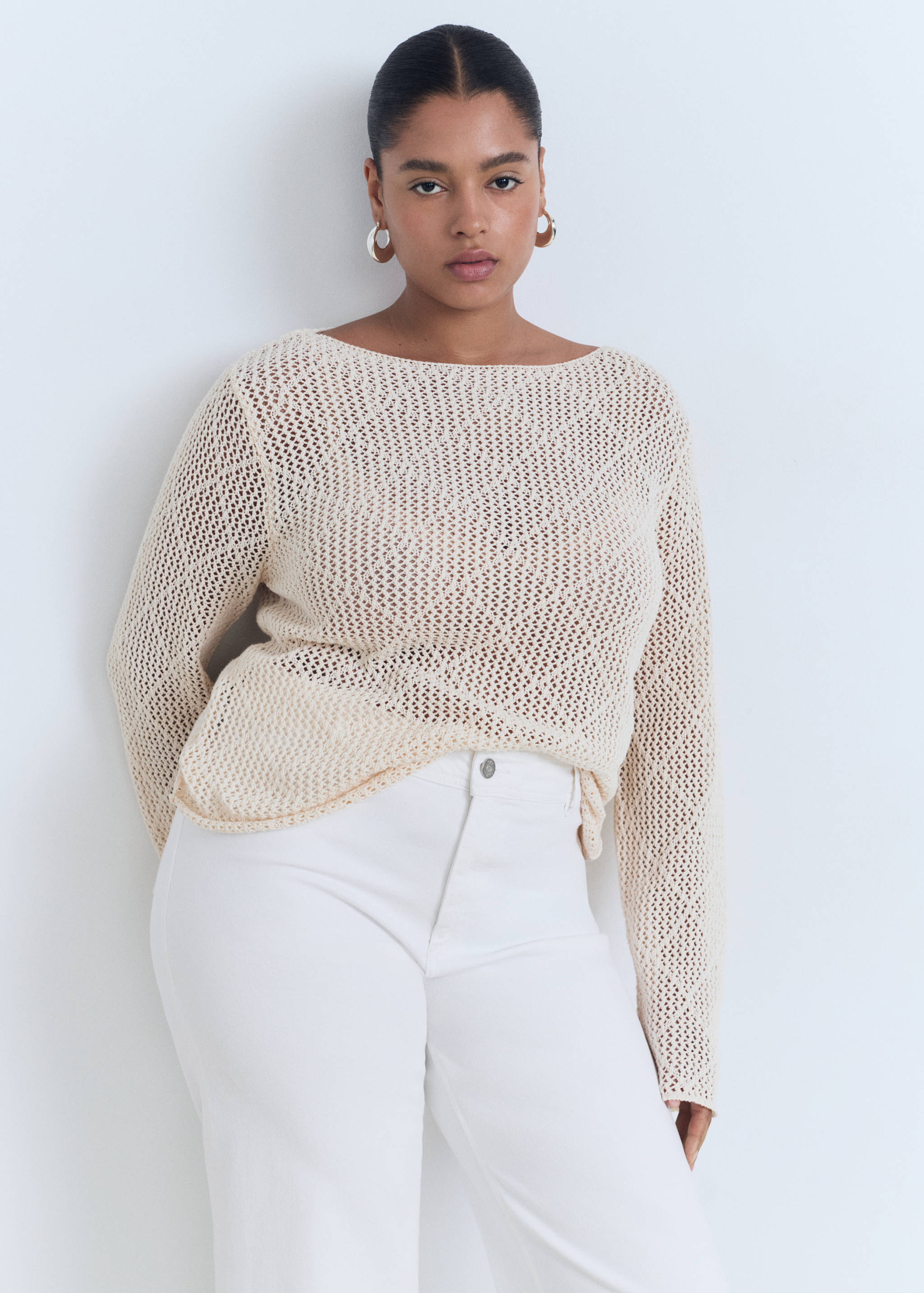 Jean style jupe-culotte Catherin taille haute - Détail de l'article 5