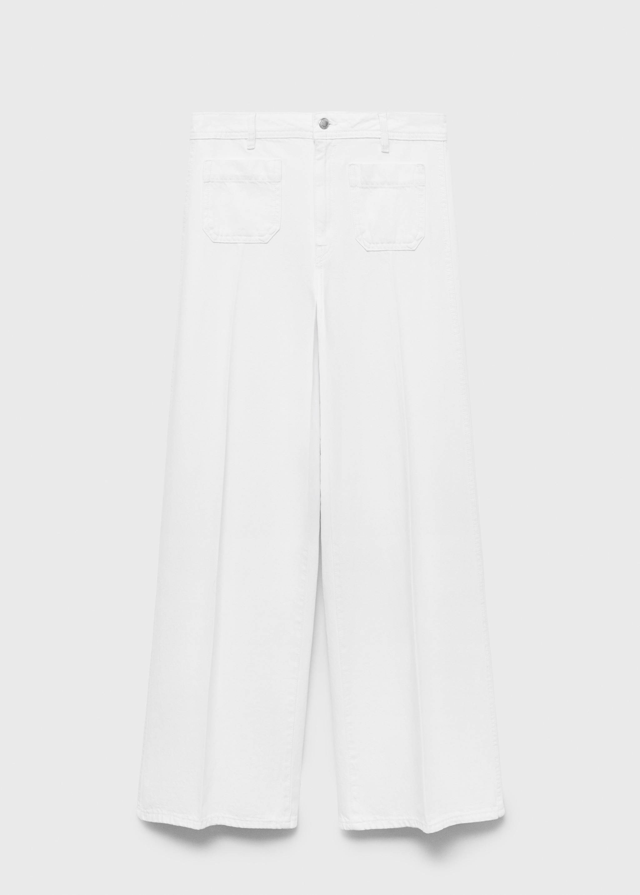 Jean large taille haute avec poches - Article sans modèle