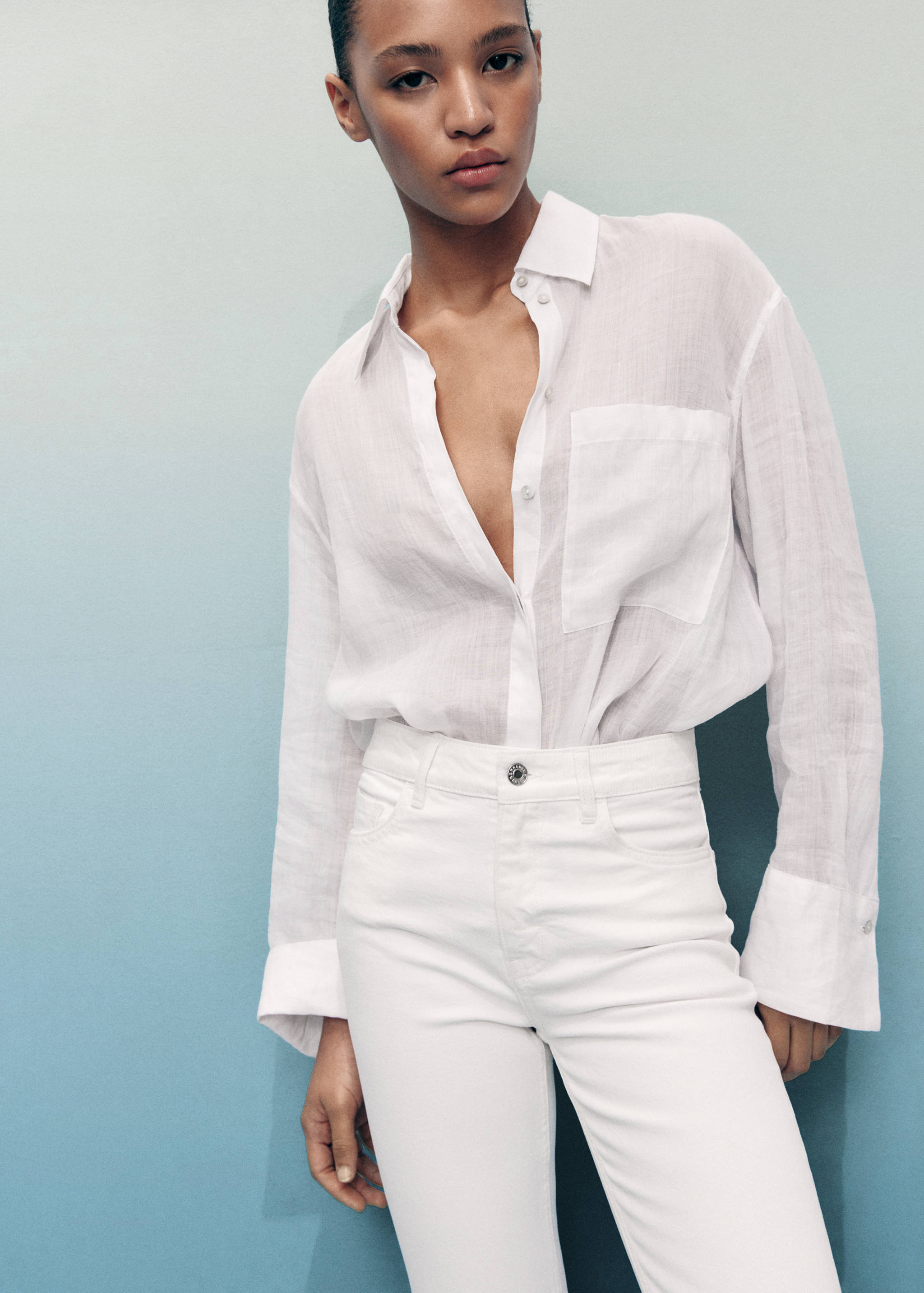 Fiona flared mid-rise jeans - Details of the article 1