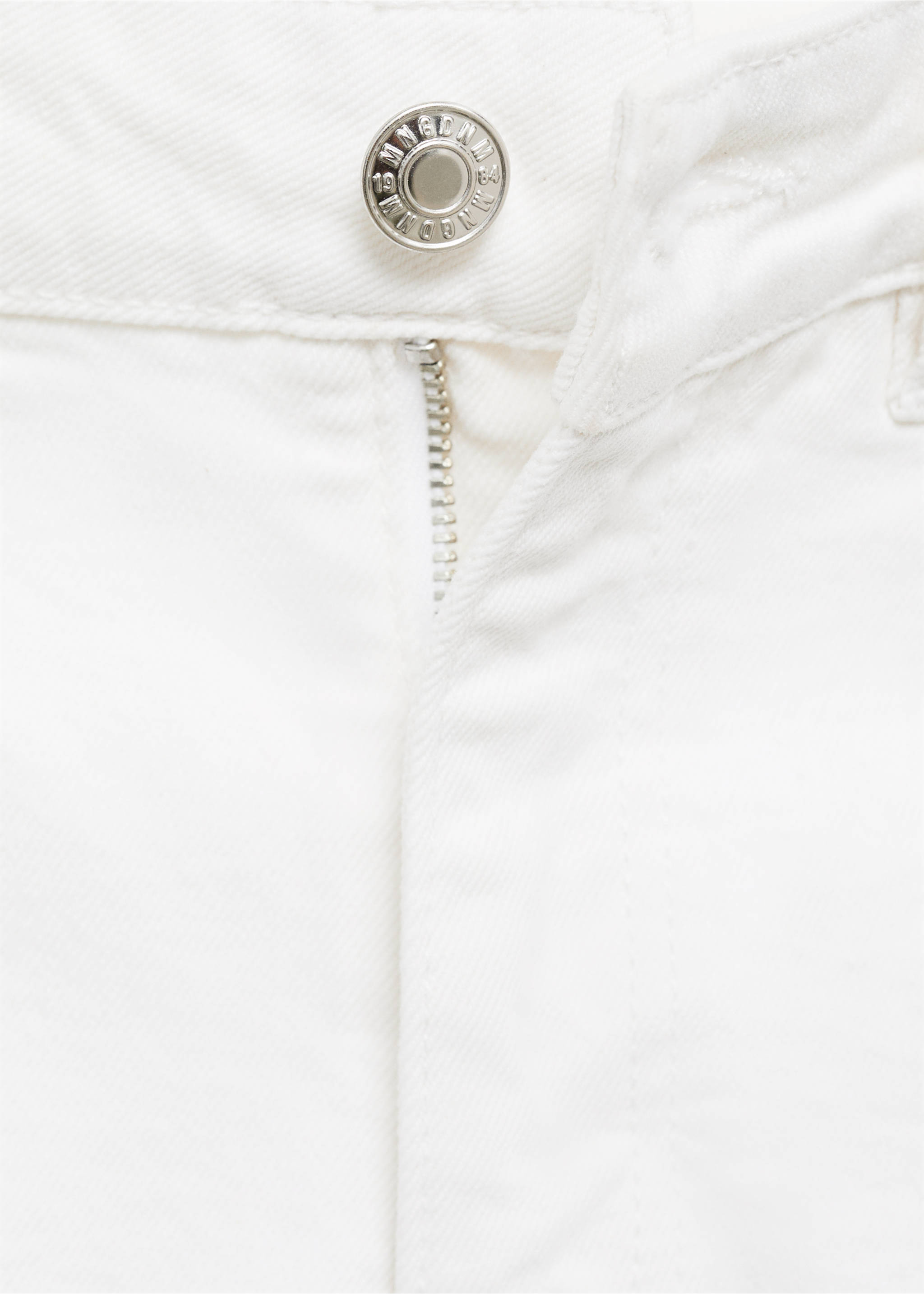 Fiona flared mid-rise jeans - Details of the article 8, White. Ref: 17021189-00.