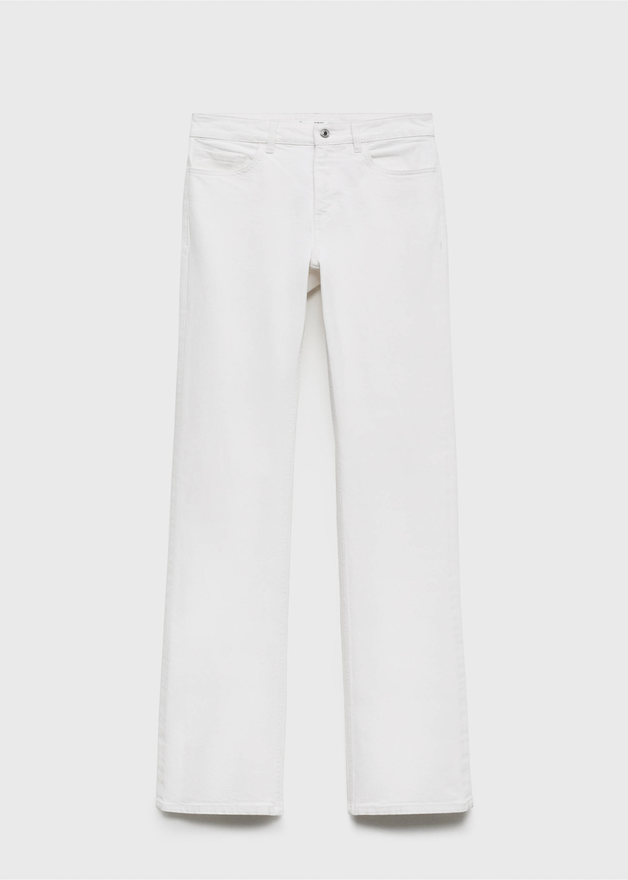 Fiona flared mid-rise jeans - Article without model, White. Ref: 17021189-00.