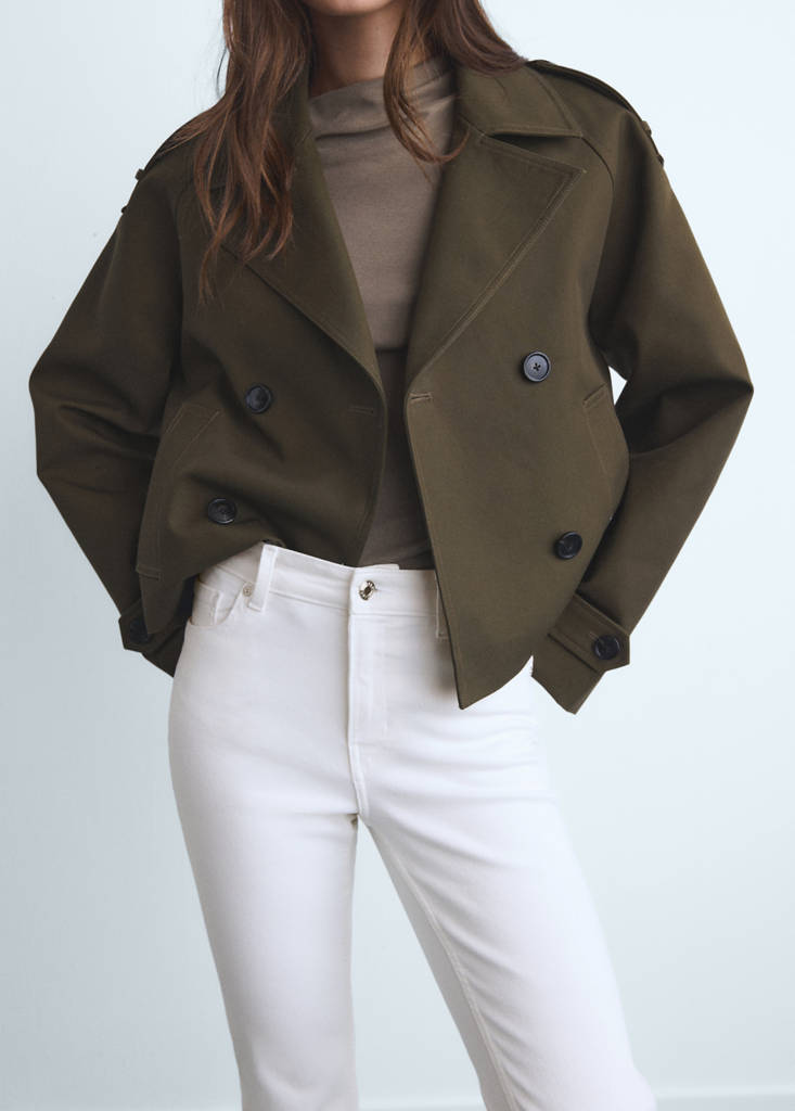 Sienna flared cropped jeans — White