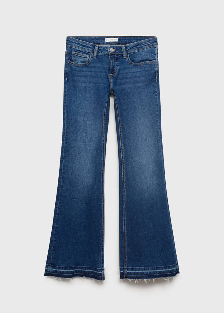 Low-waist flared jeans — Dark Blue