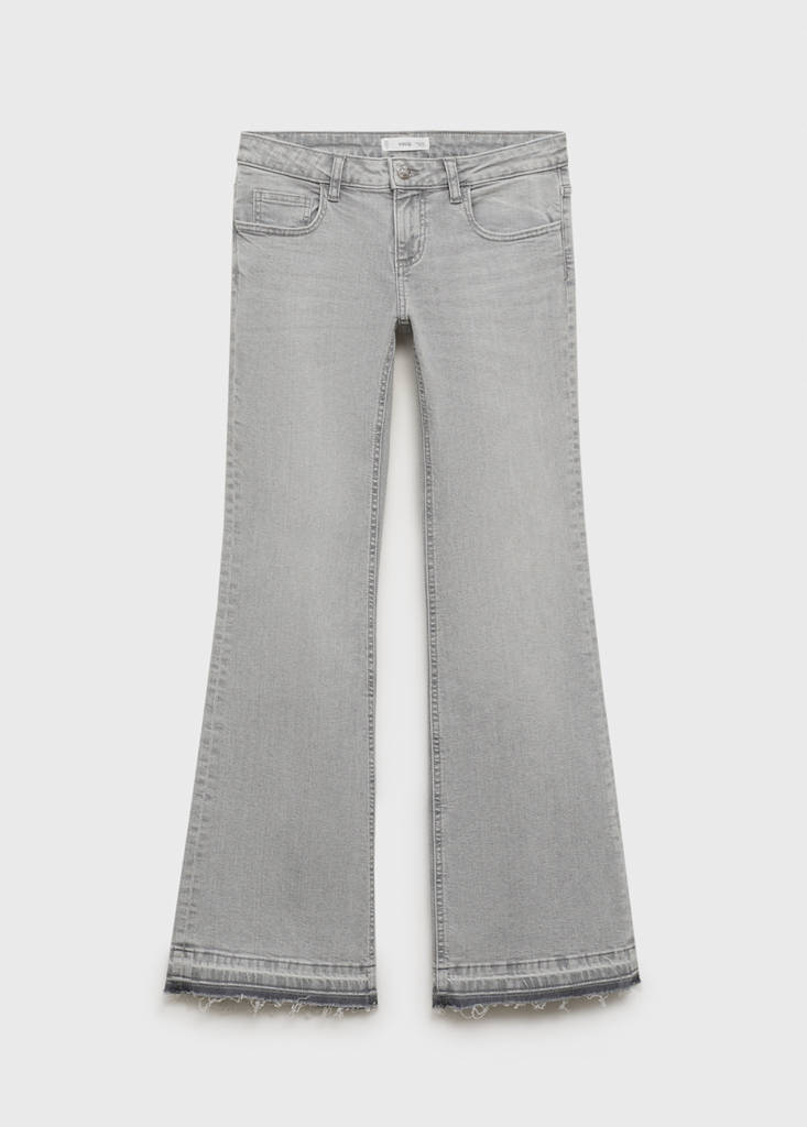 Low-waist flared jeans — Denim Grey