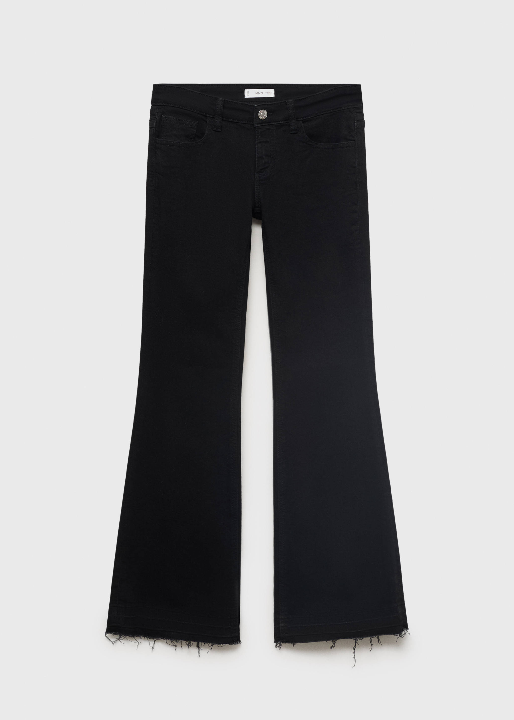 Calças de ganga flare de cintura baixa - Artigo sem modelo