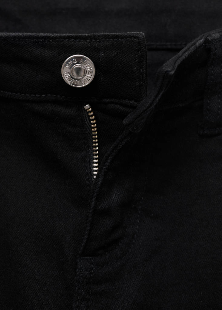Low-waist flared jeans — Black