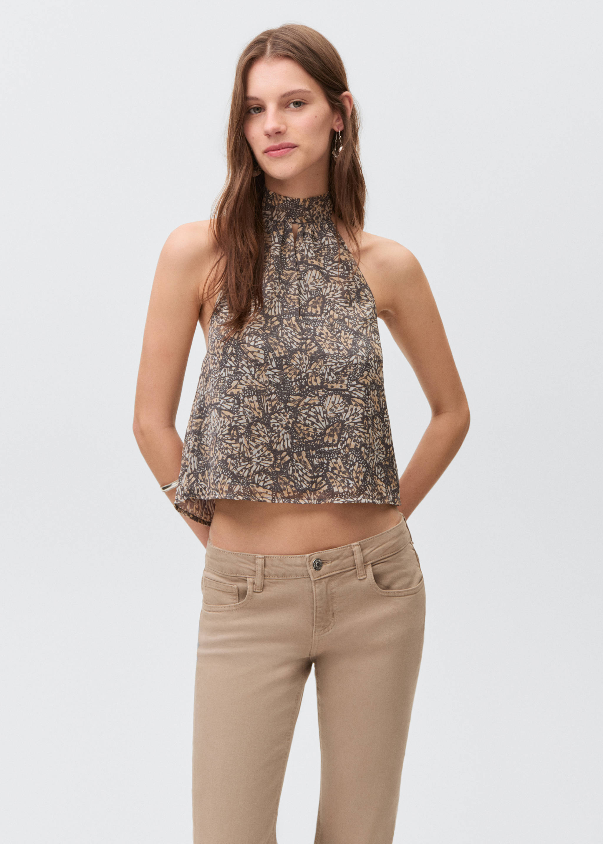 Low-waist flared jeans - Details of the article 3
