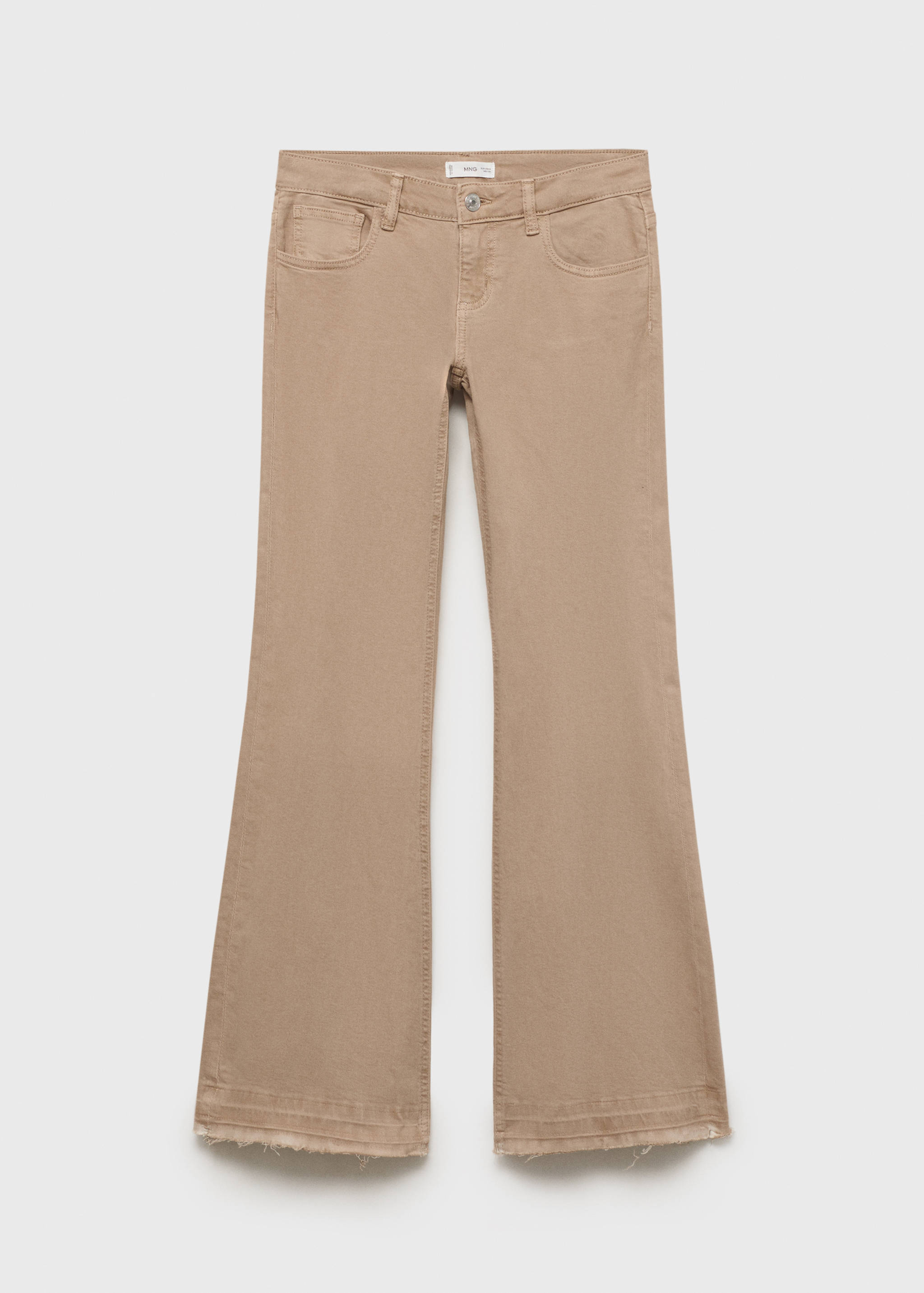 Calças de ganga flare de cintura baixa - Artigo sem modelo