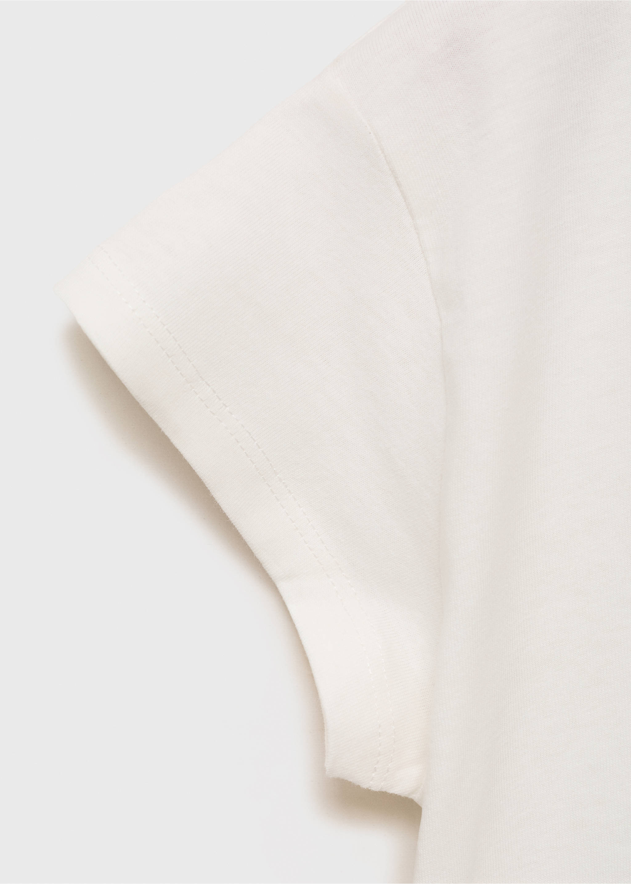 T-shirt imprimé perlé - Détail de l'article 0, Blanc cassé. Ref: 17021195-00.