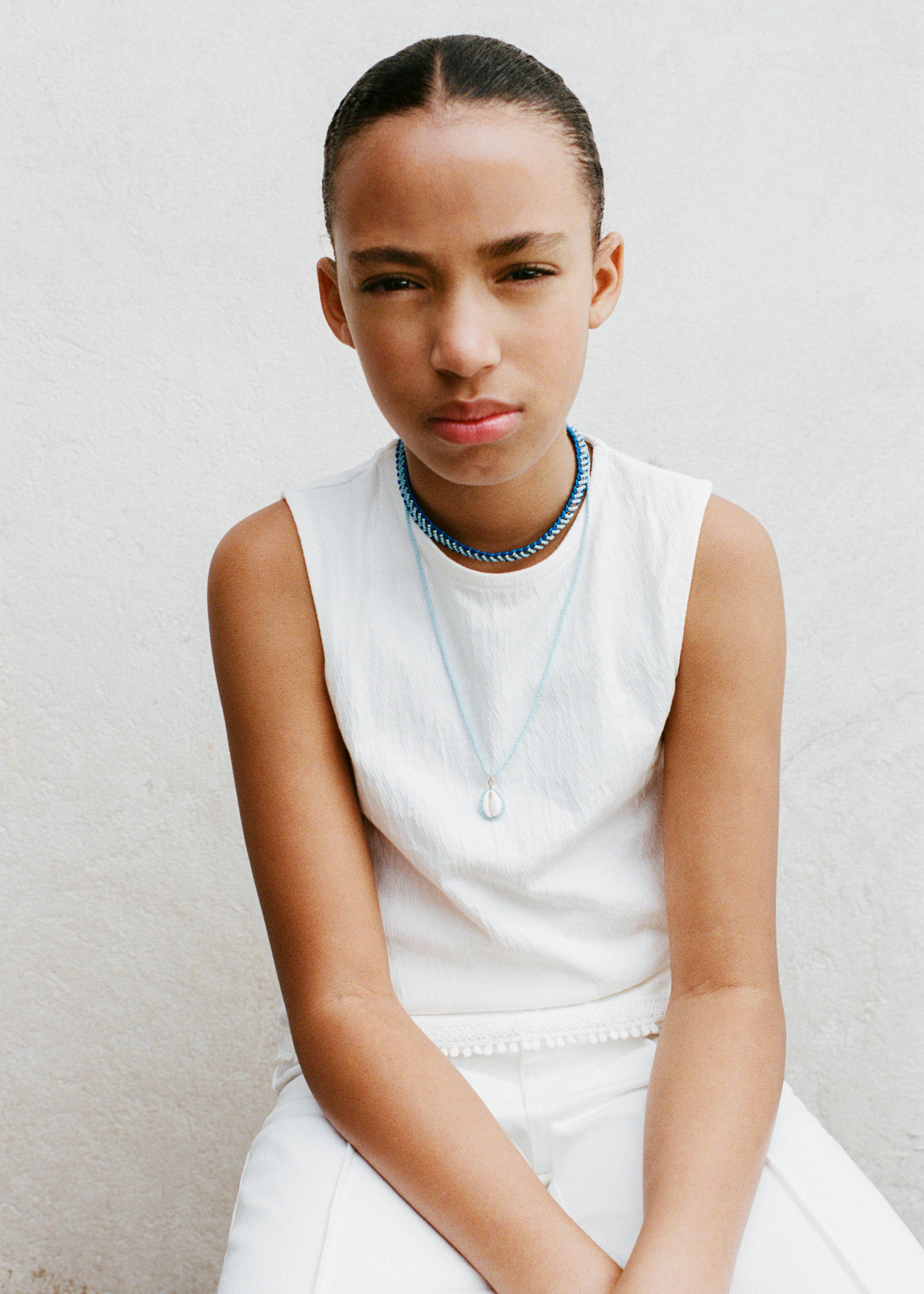 Тениска с текстура и бродерия - Данни за артикула 5