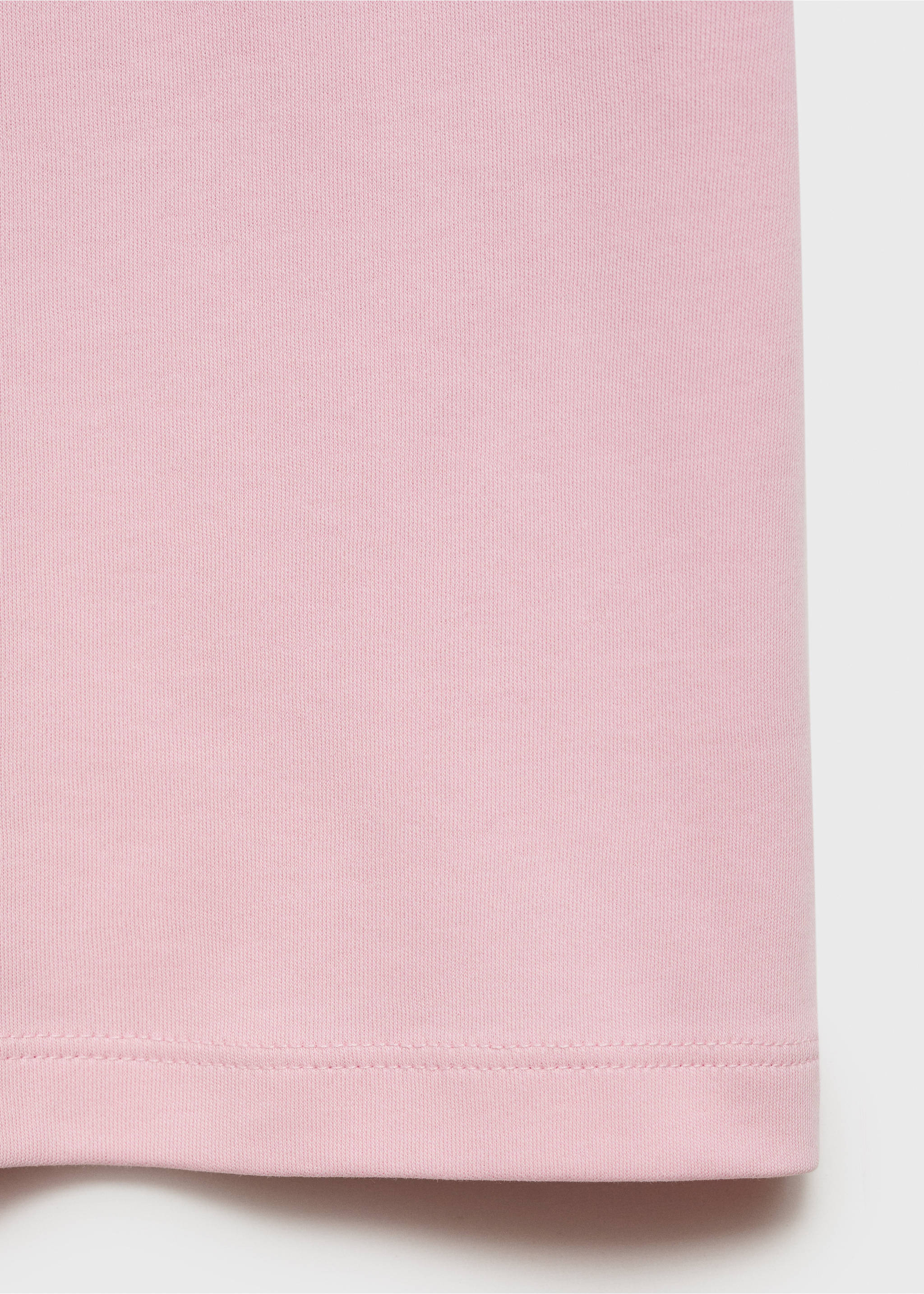Cotton short-sleeved t-shirt - Details of the article 0, Light Pink. Ref: 17021197-00.