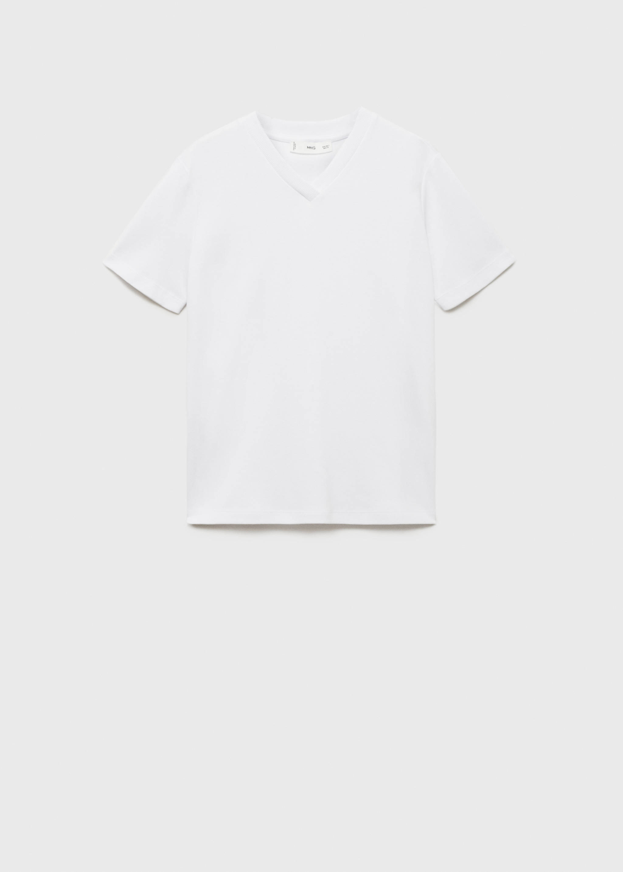 V-neck cotton T-shirt - Article without model