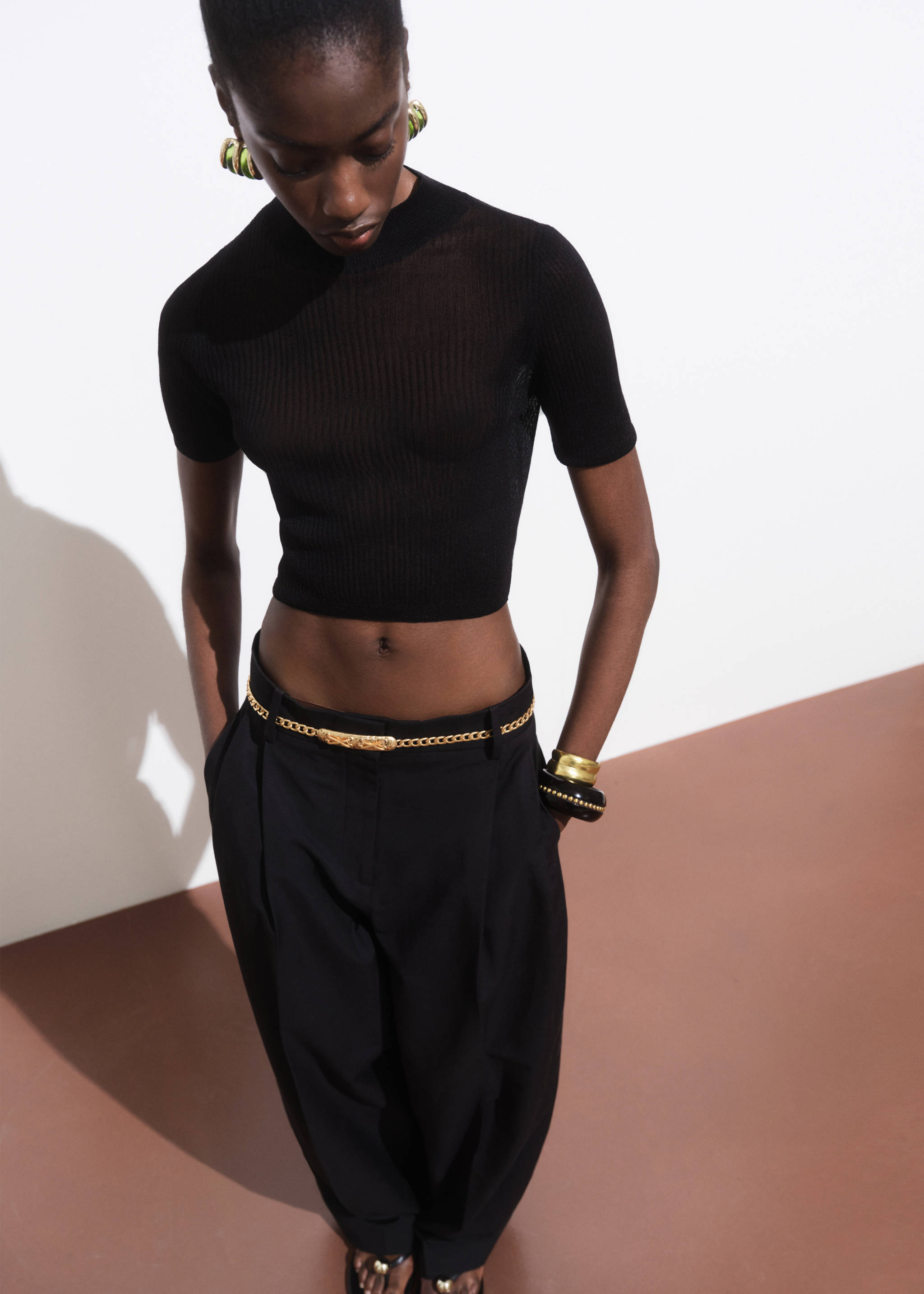 Mixed resin earrings - Details of the article 9