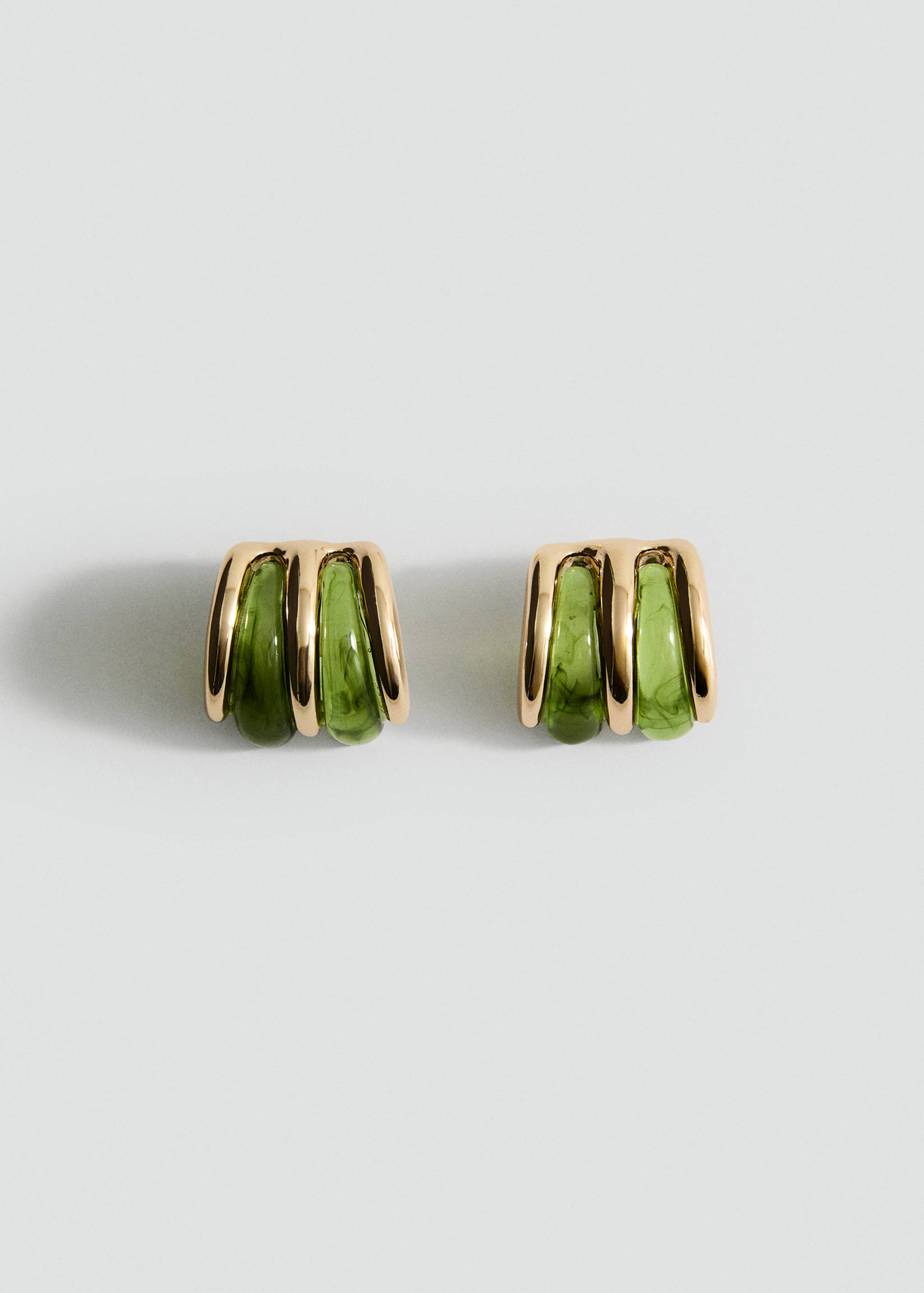 Mixed resin earrings - Article without model