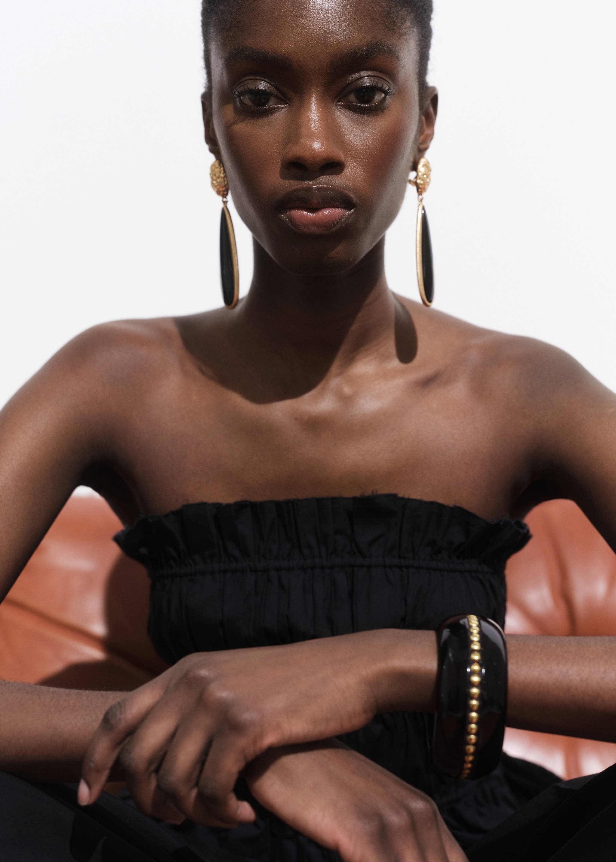 Resin pendant earrings - General plane