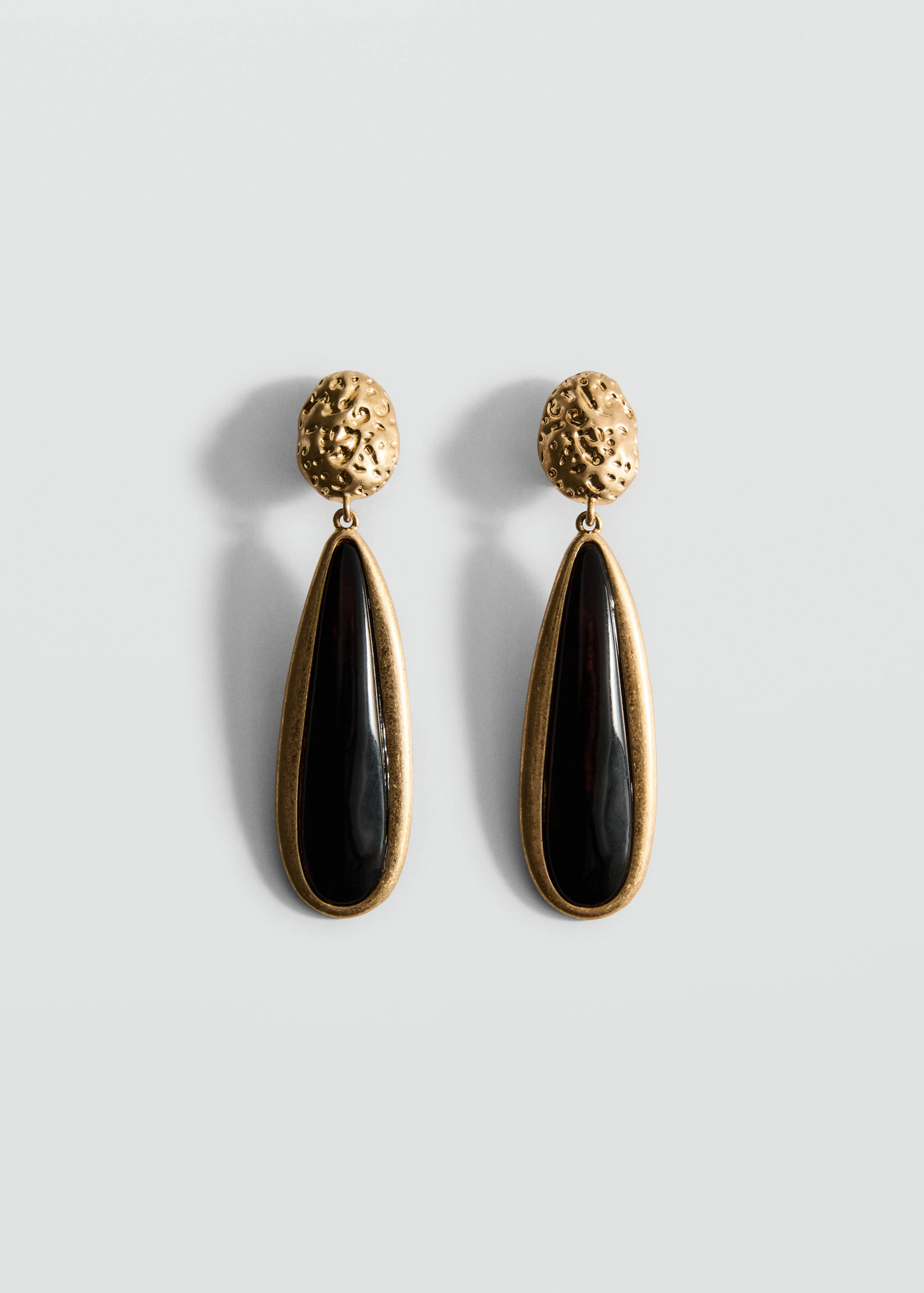 Resin pendant earrings - Article without model