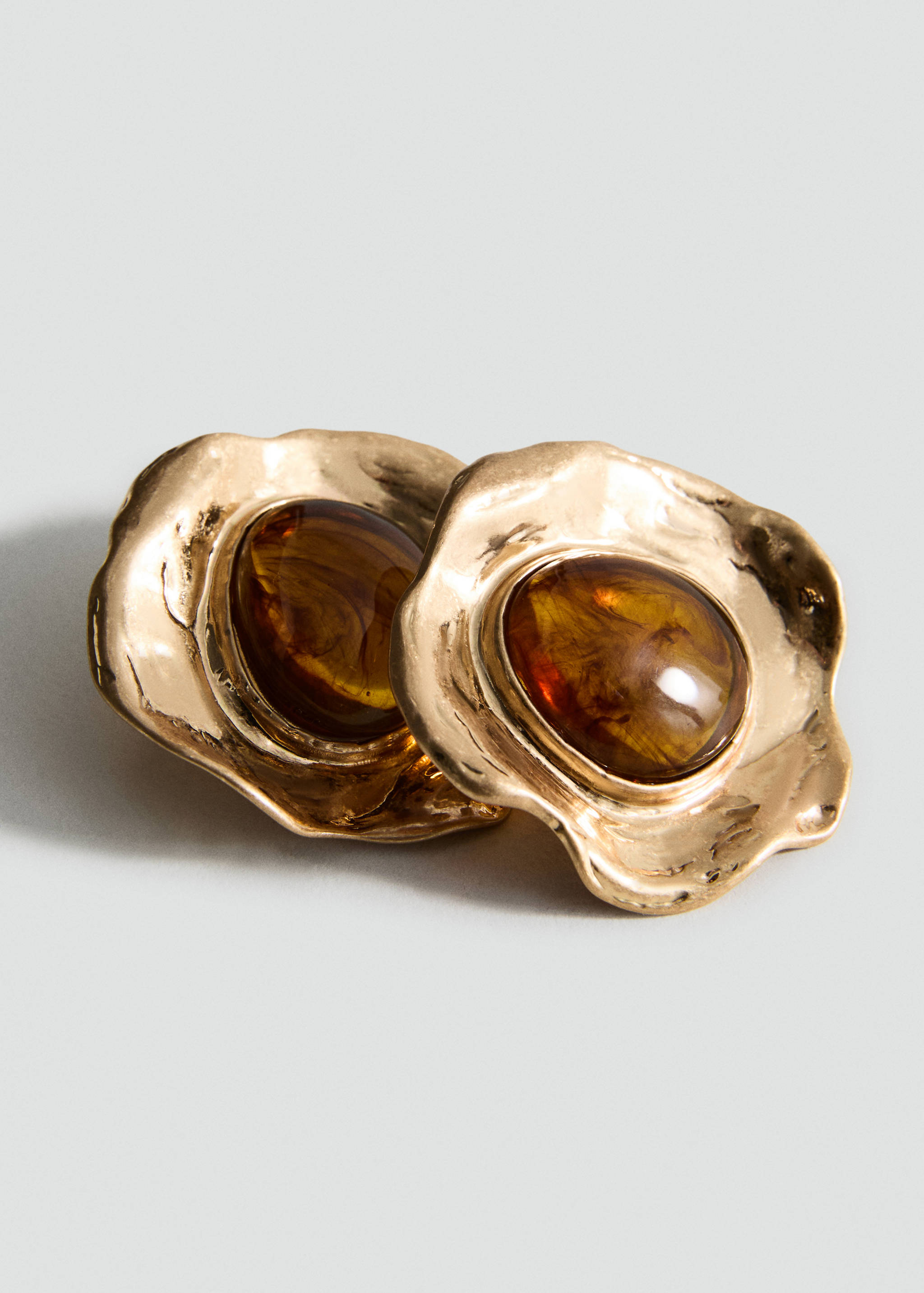 Pendientes resina combinados textura - Plano medio