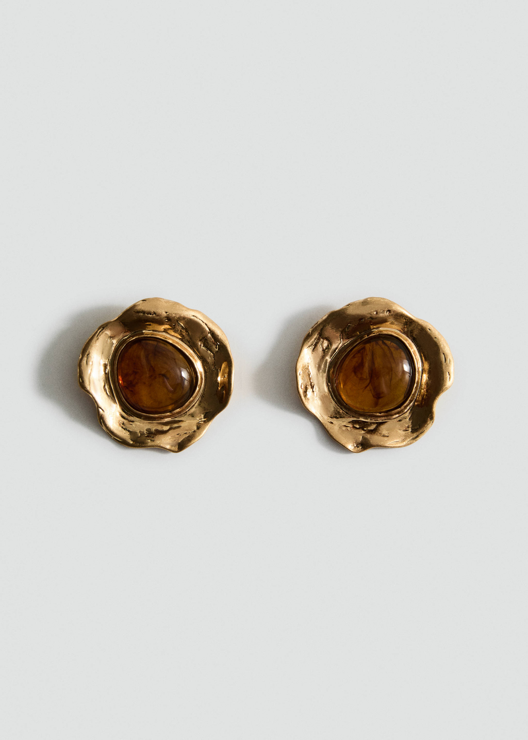 Combined textured resin earrings - Article without model