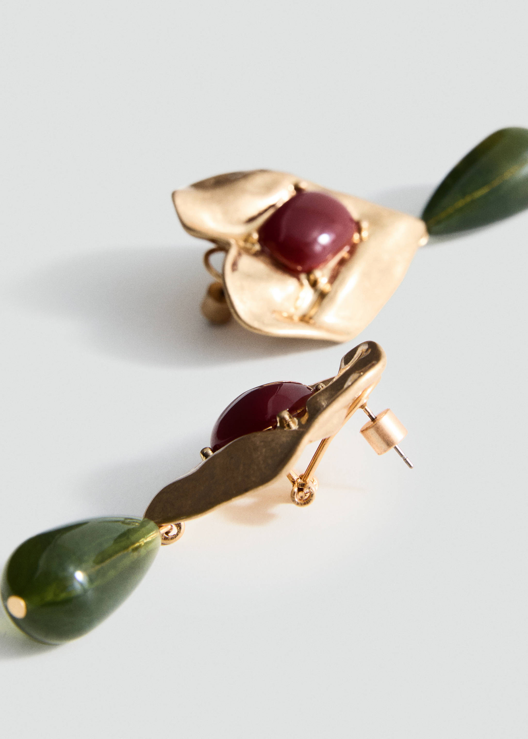 Gecombineerde harsen oorbellen - Middenvlak