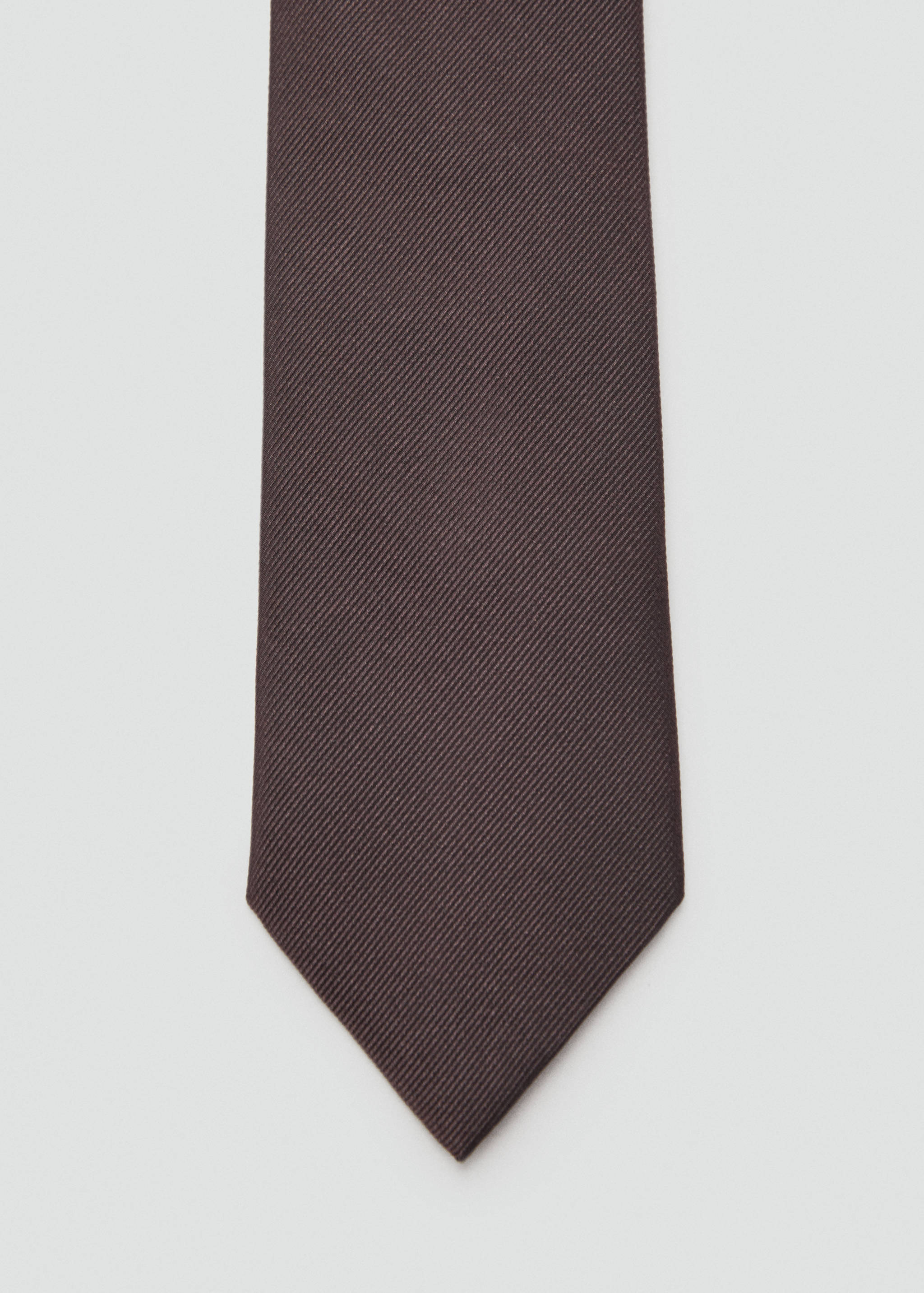 Plain silk tie - Details of the article 1