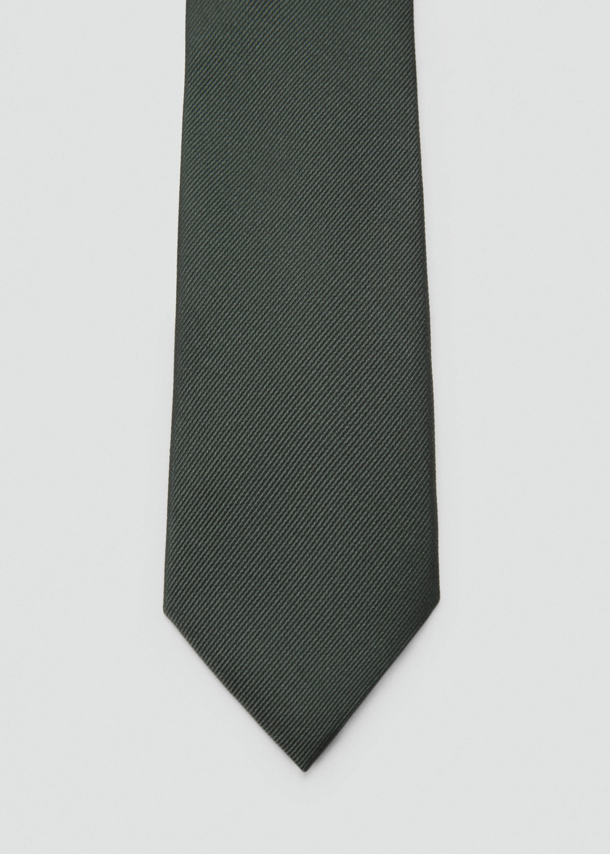 Plain silk tie - Details of the article 1