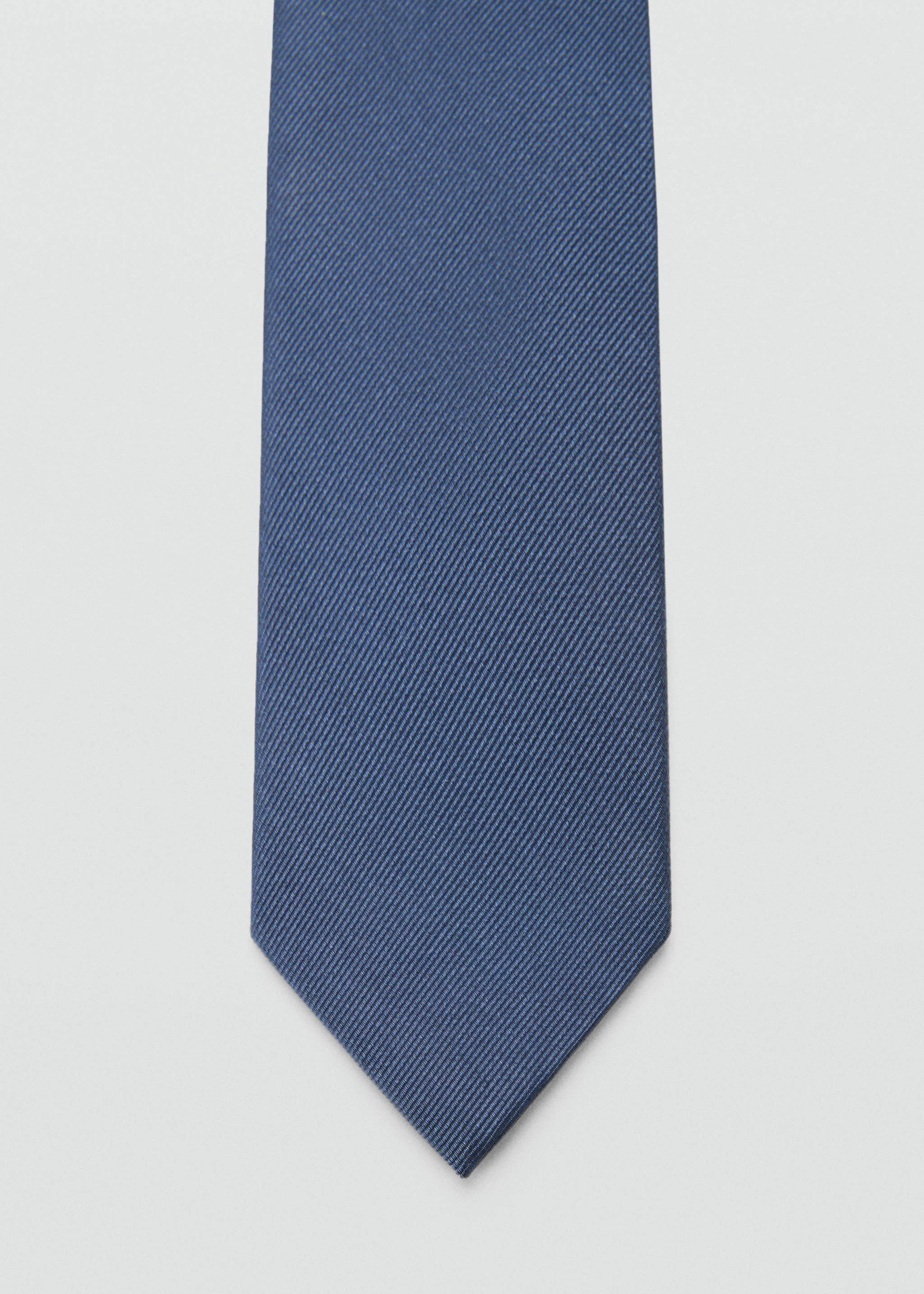 Plain silk tie - Details of the article 1