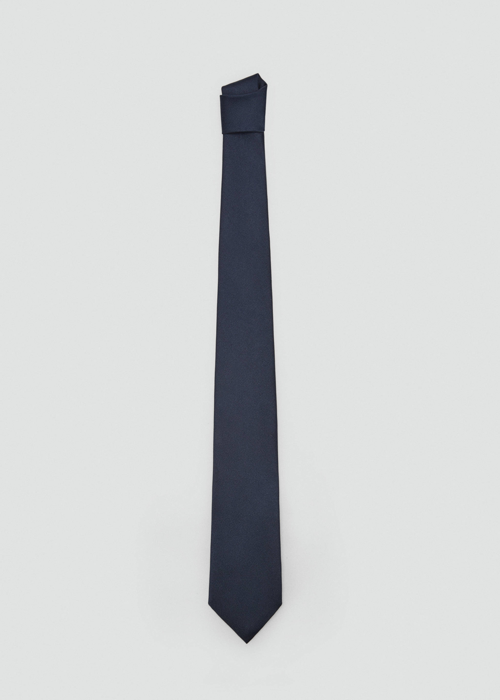 Plain silk tie - Article without model