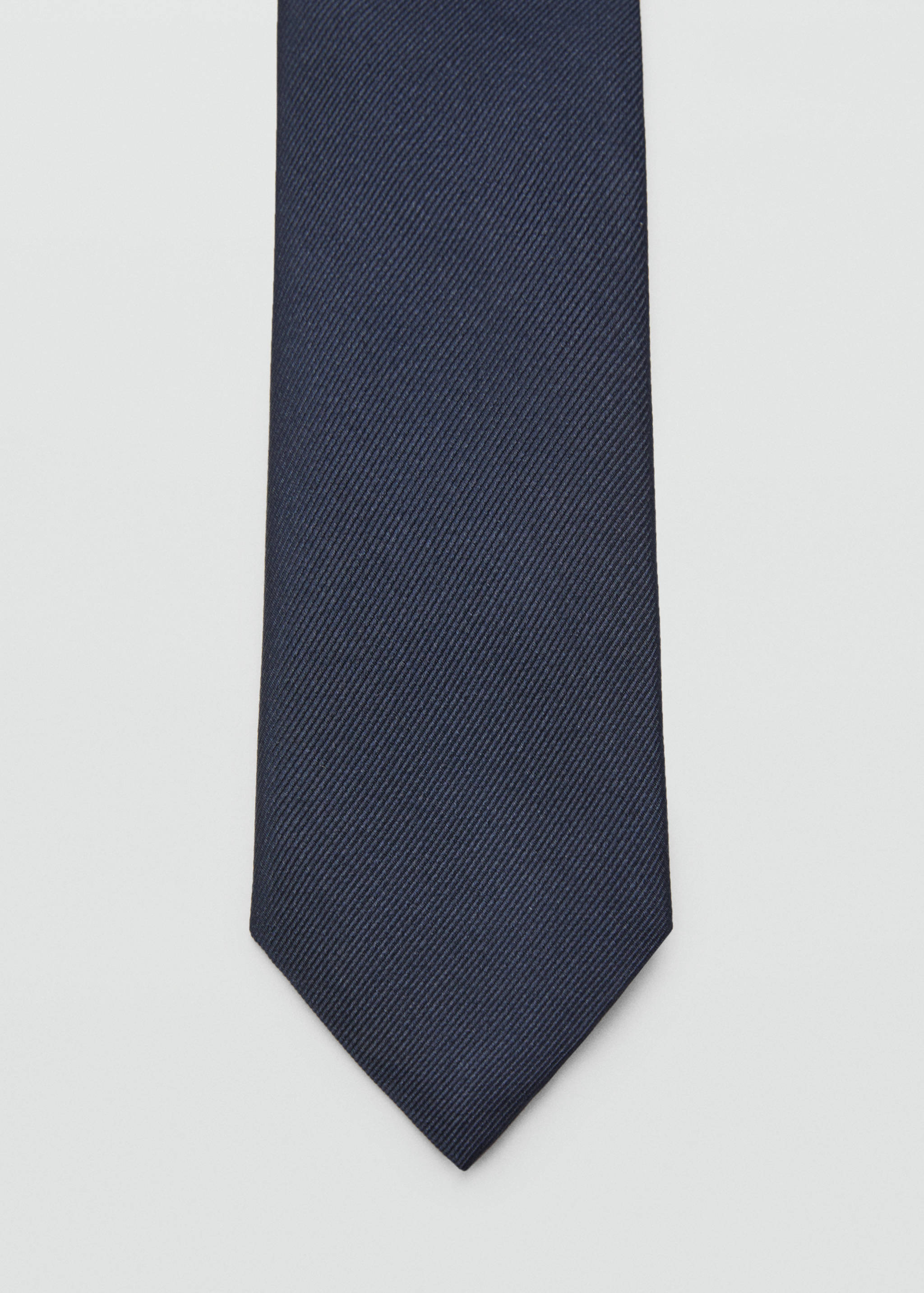 Plain silk tie - Details of the article 1