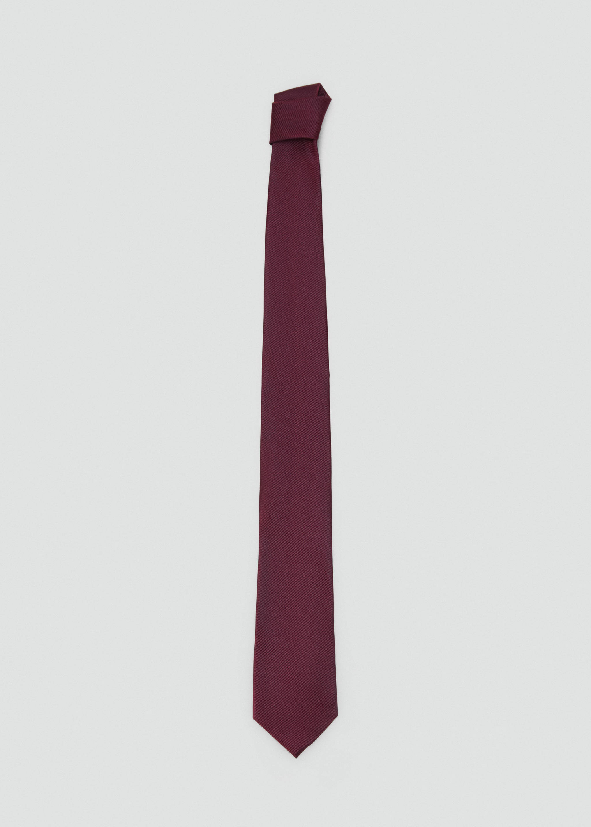 Plain silk tie - Article without model