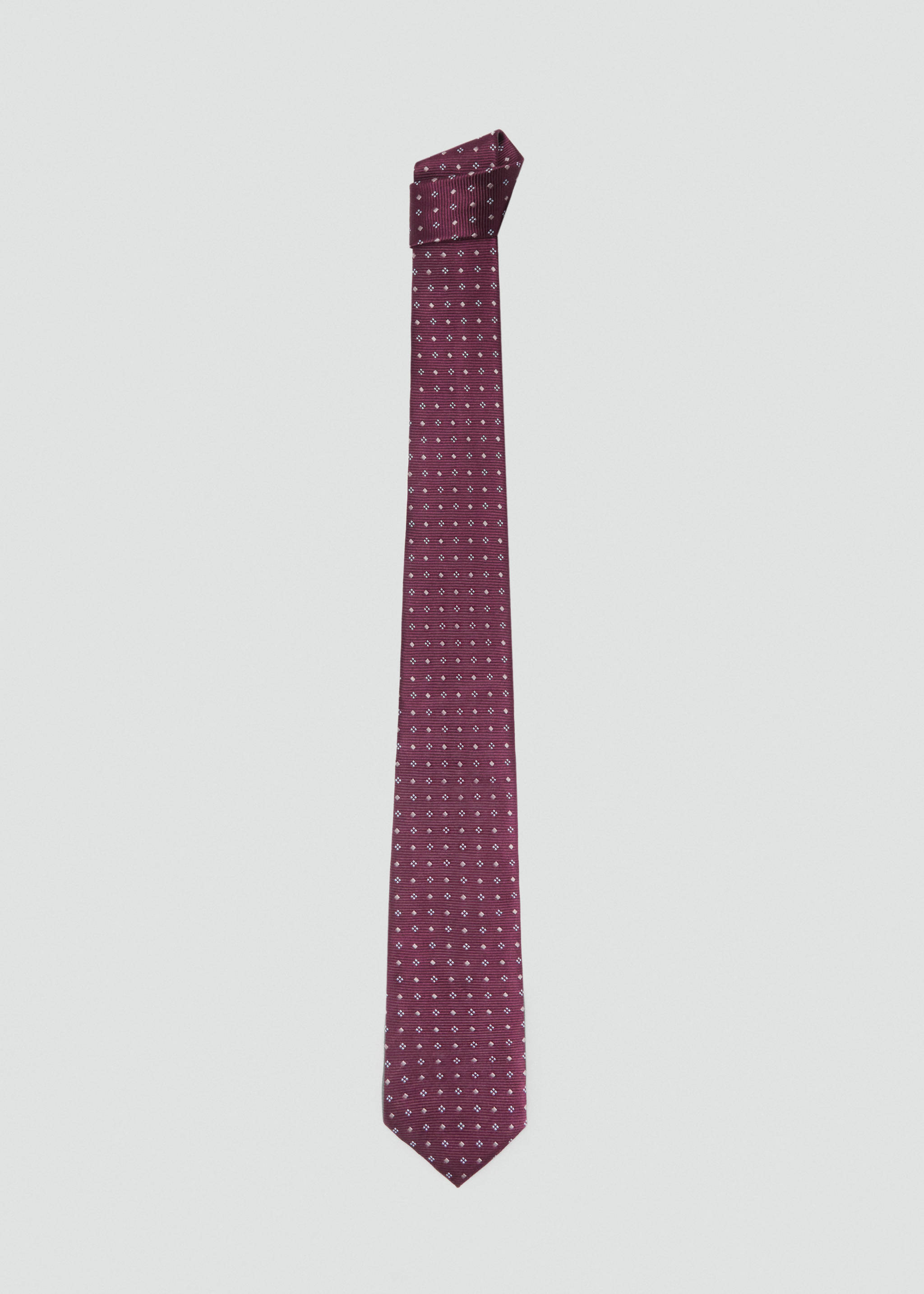 Geometric patterned silk tie - Article without model