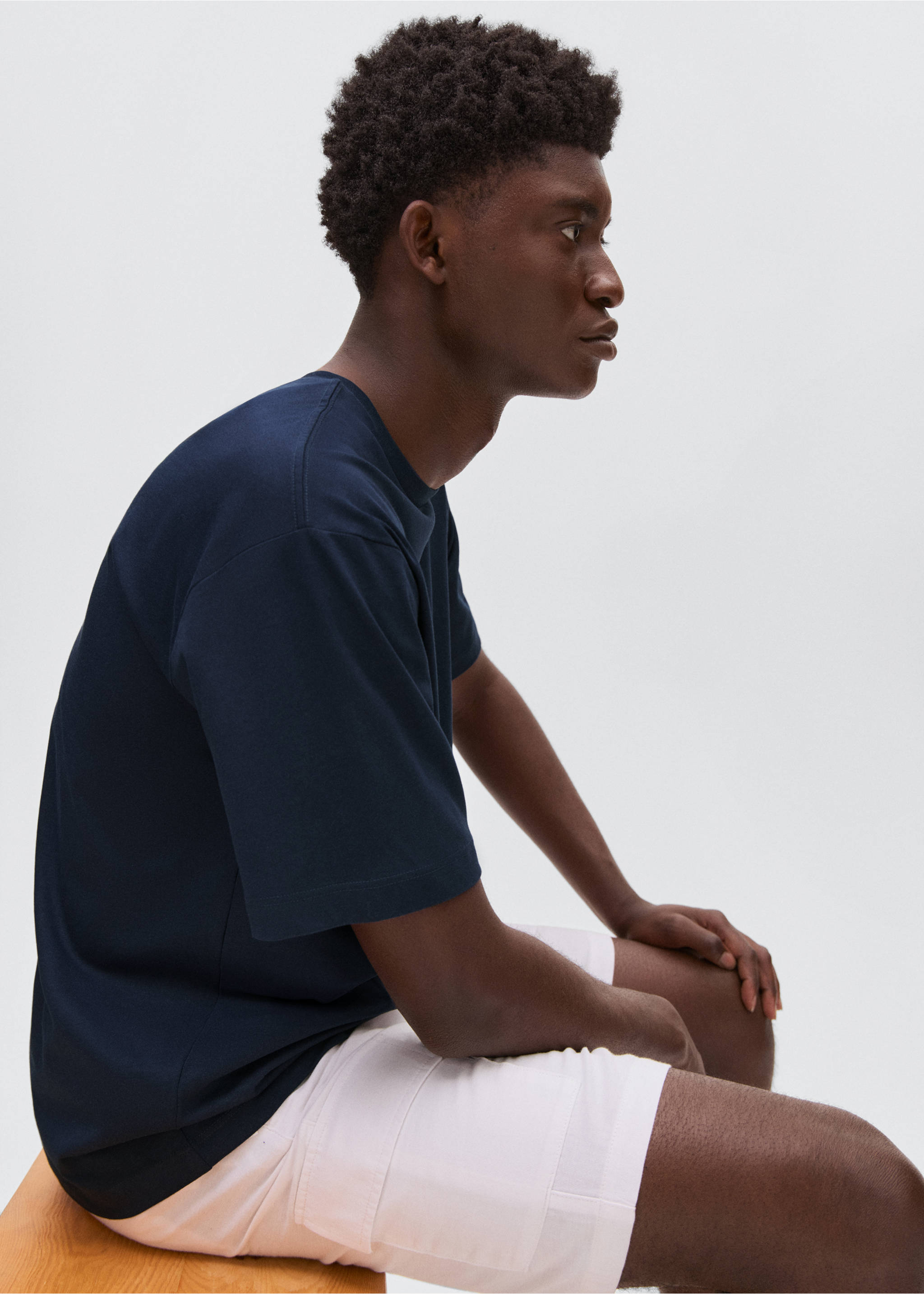 Camiseta algodón básica - Detalle del artículo 2, Azul marino oscuro. Ref: 17021214-00.