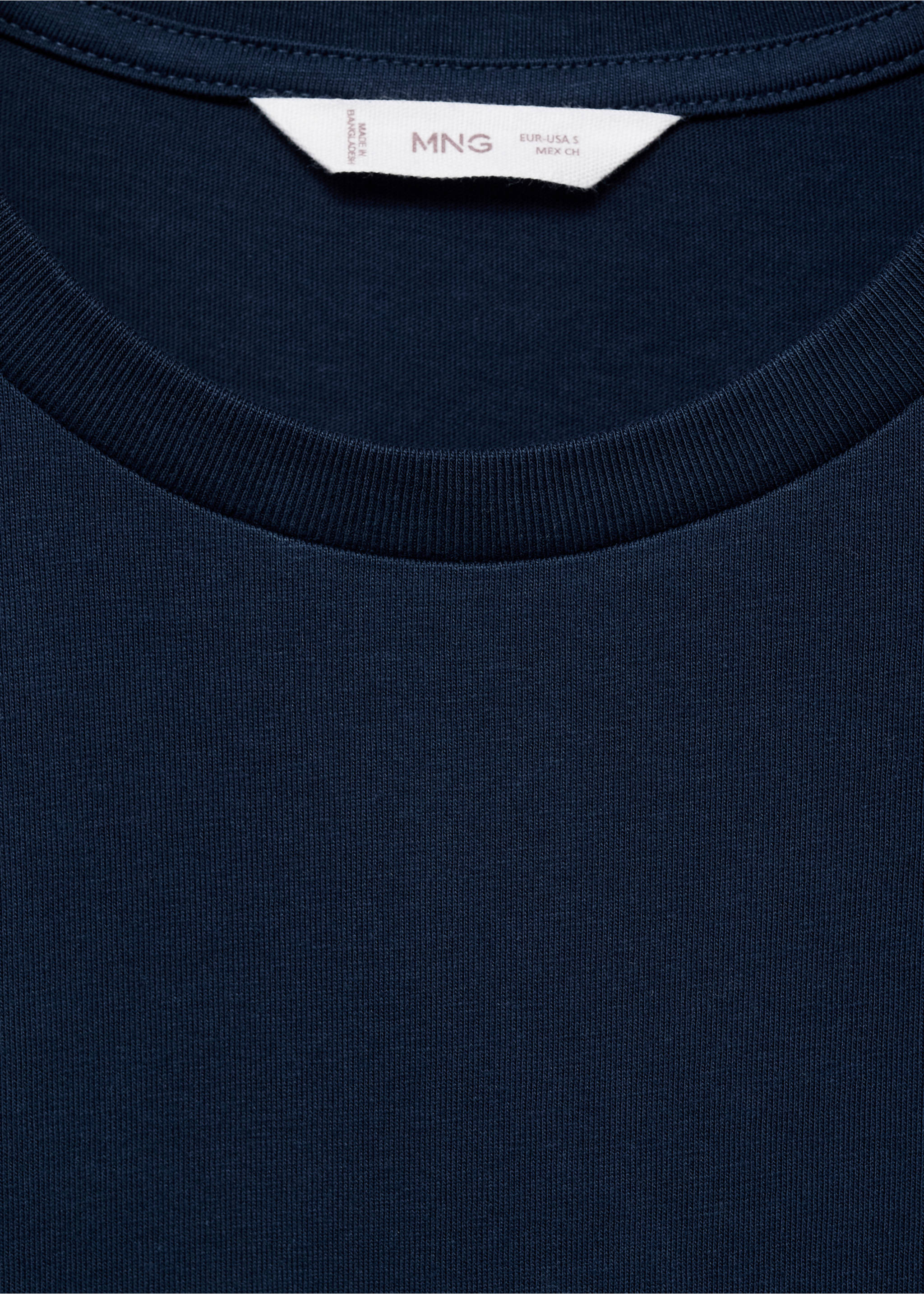 Camiseta algodón básica - Detalle del artículo 0, Azul marino oscuro. Ref: 17021214-00.
