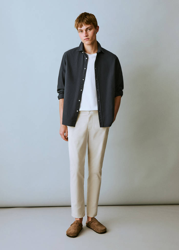 Stretchy chinos — Ice Grey