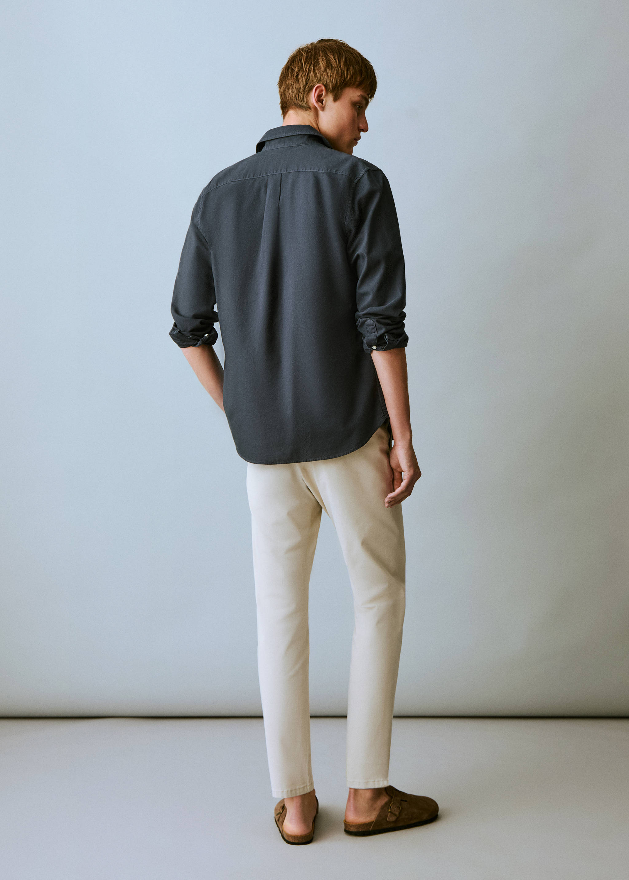 Cotton chinos - Reverse of the article